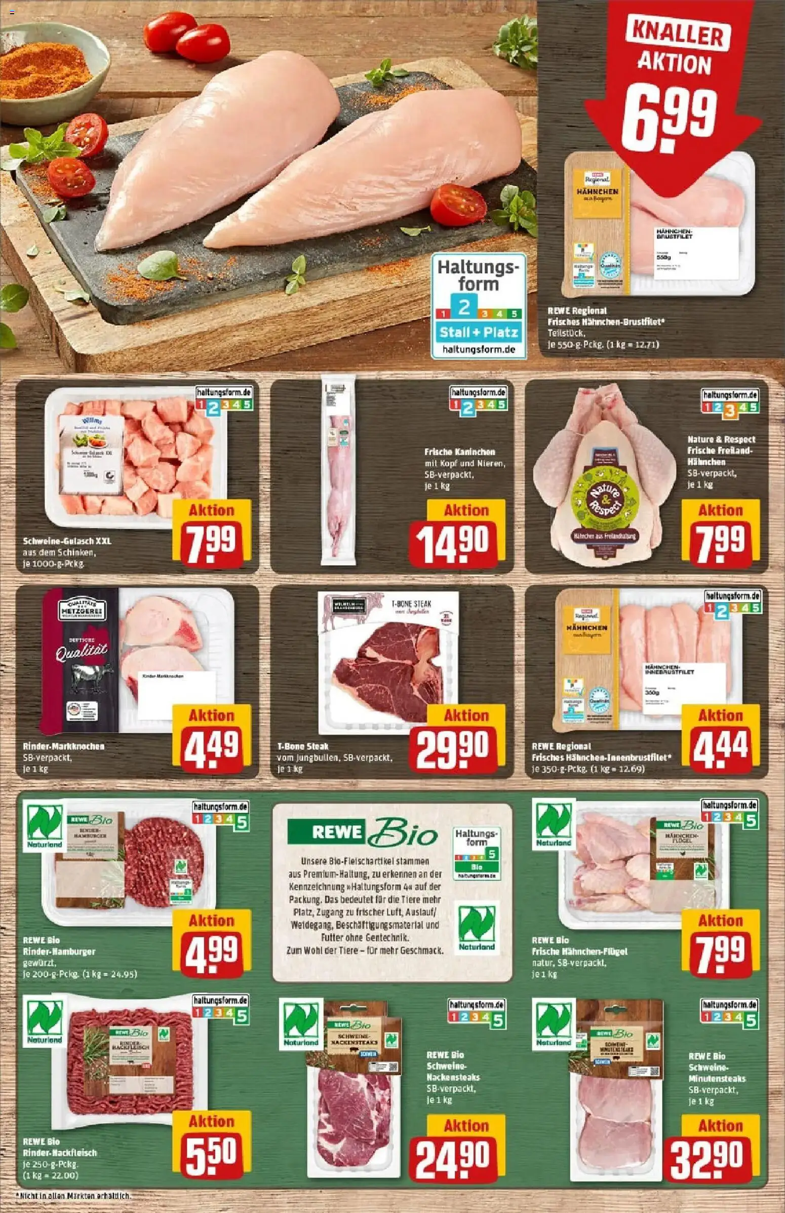 Rewe prospekt Traunreut	 – gültig ab 26.01.2026 | Seite: 10 | Produkte: Hahnchen, Kaninchen, Burger, Steak