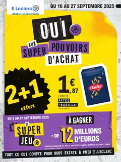 E.Leclerc - Prévisualisation de E.Leclerc - Catalogue Super Pouvoirs d'Achat  valide à partir de 16.09.2025