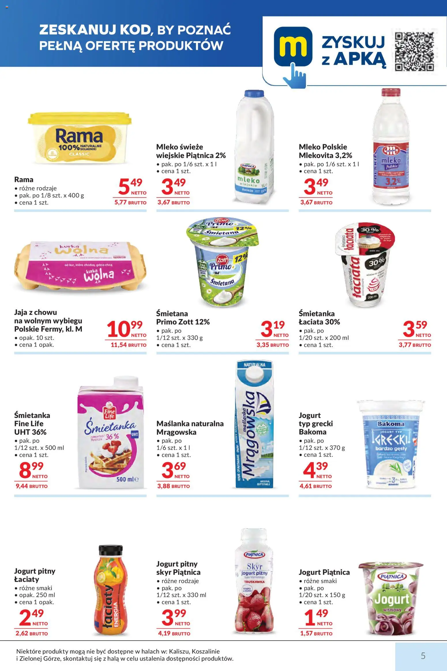 Makro Gazetka od 03.03.2026 | Strona: 5 | Produkty: Skyr piątnica, Jogurt, Jaja, Skyr