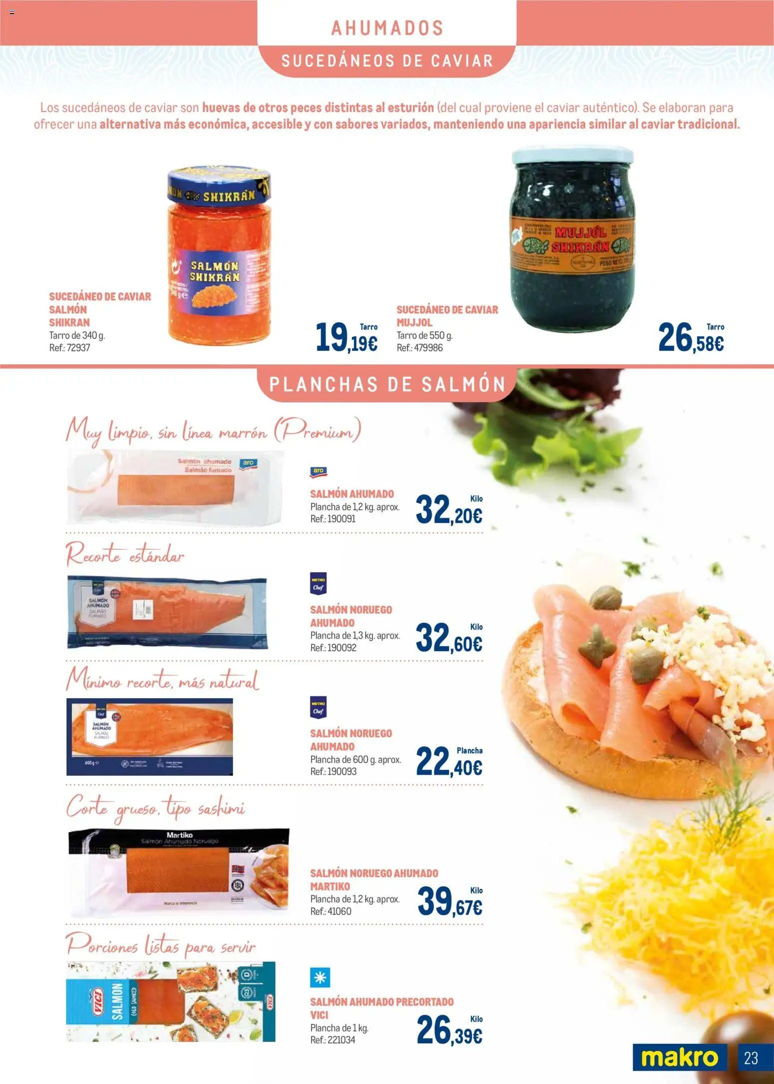 Makro - Charcuteria Palma Castellón │ válido desde el 01.12.2025 | Página: 23 | Productos: Peso, Salmón ahumado, Plancha