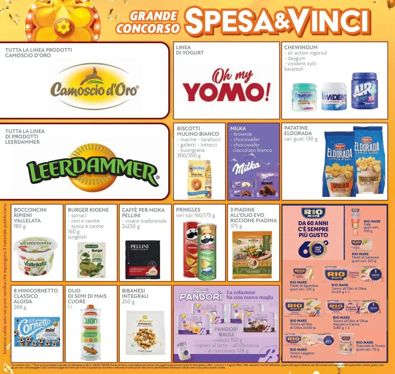 Volantino Conad del 08.10.2025 | Pagina: 8 | Prodotti: Cioccolato, Ceci, Spinaci, Tonno