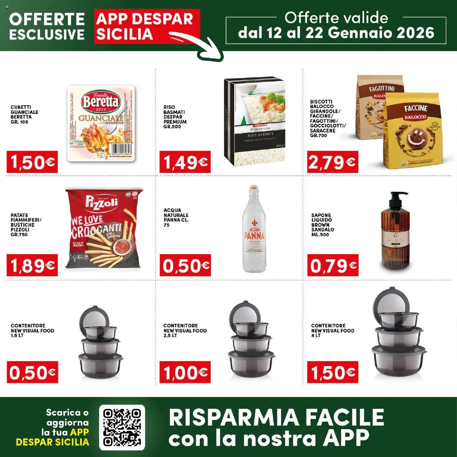 Volantino Interspar del 12.01.2026 | Pagina: 18 | Prodotti: Riso Basmati, Sapone, Patate, Guanciale
