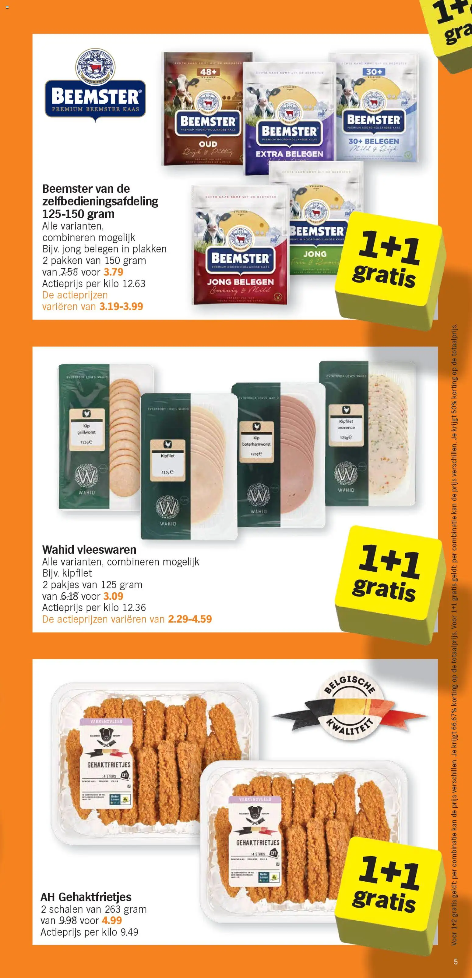 {H1} | Pagina: 5 | Producten: Varkensvlees, Kaas, Kan