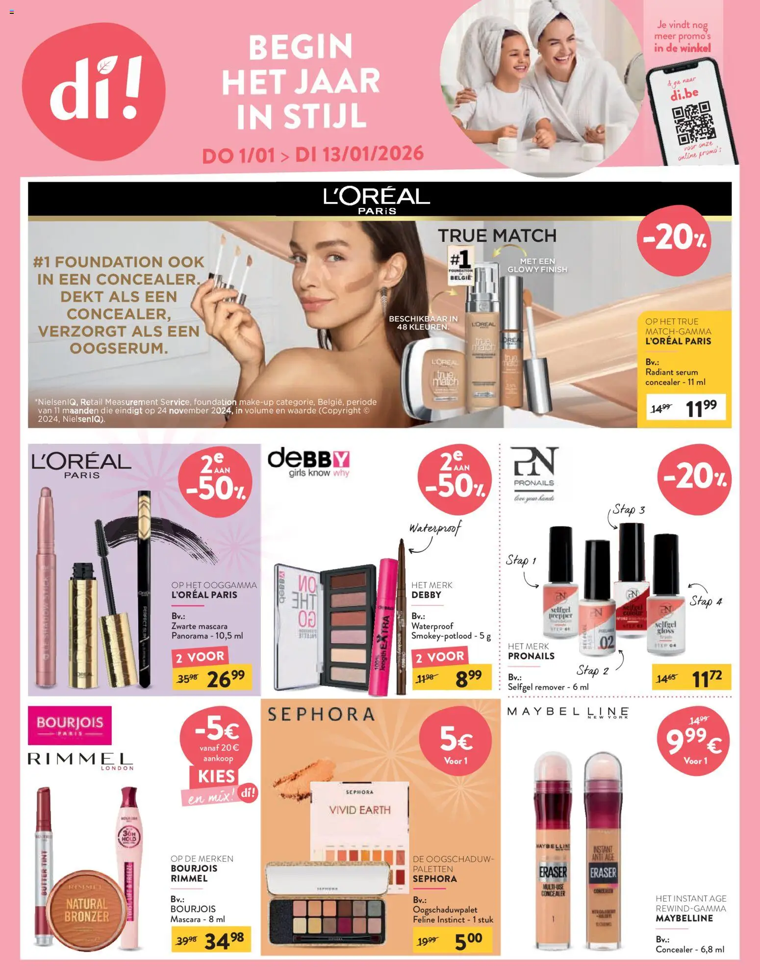 {H1} | Pagina: 1 | Producten: Concealer, Mascara, Eyeliner, Foundation