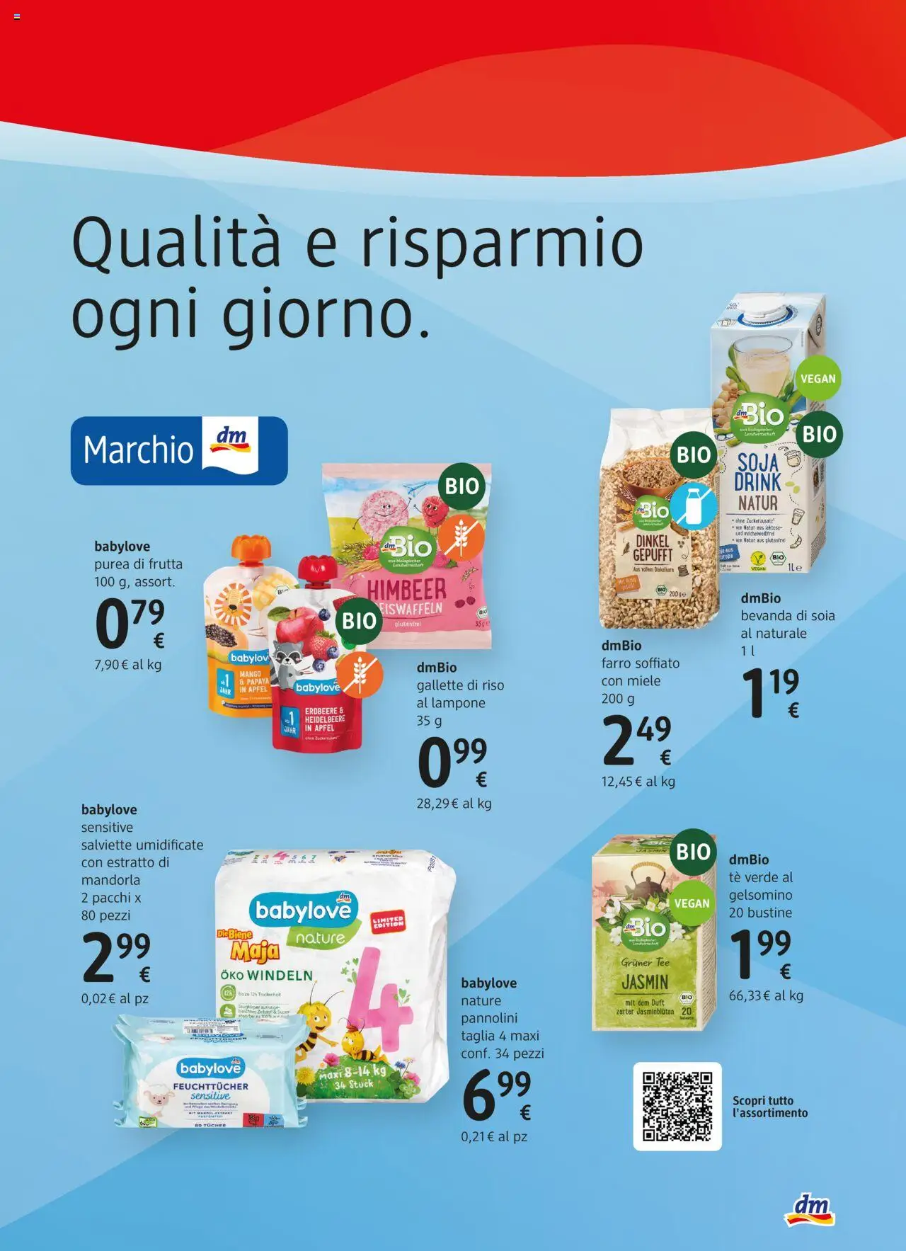 Volantino dm drogerie markt del 02.10.2025 | Pagina: 13 | Prodotti: Frutta, Mango, Lampone, Bevanda di soia