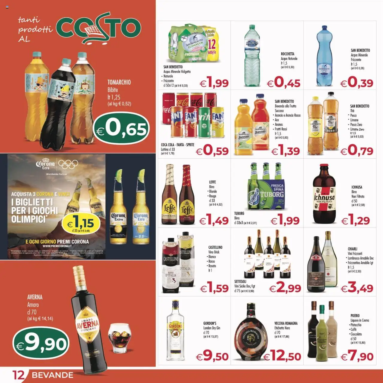 Volantino MerSi Supermercati del 08.10.2025 | Pagina: 12 | Prodotti: Crema, Pesca, Fanta, Amaro
