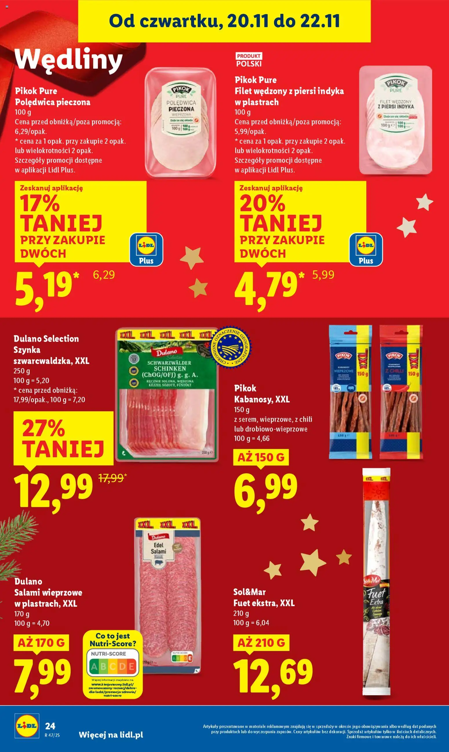Lidl Gazetka od 20.11.2025 | Strona: 26 | Produkty: Chili, Piersi, Szynka, Fuet