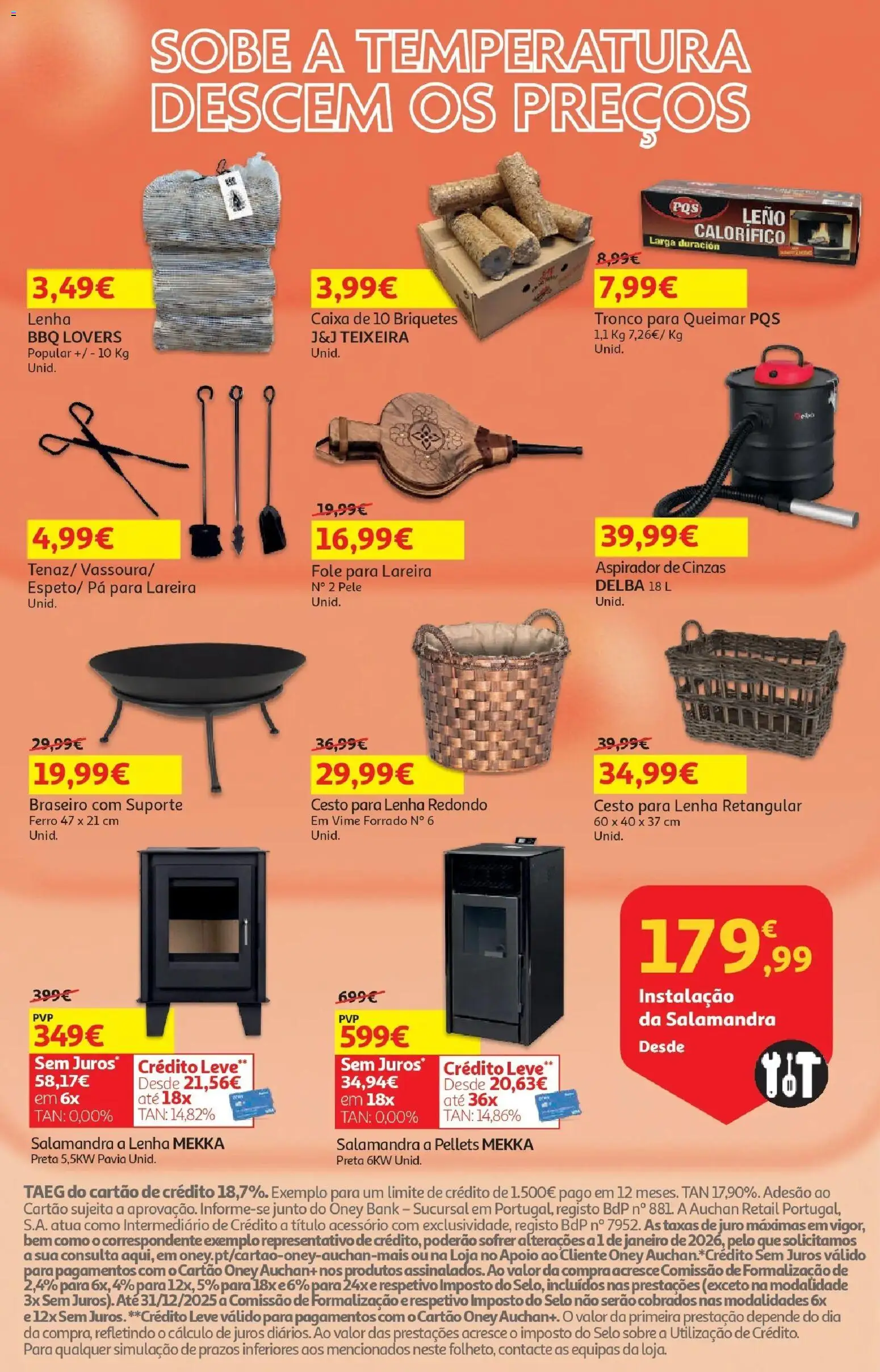 Auchan - O bem-estar começa em casa! │ válido de 26.12.2025 | Página: 16 | Produtos: Ferro, Aspirador de cinzas, Caixa, Pá