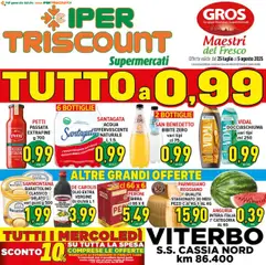 Anteprima del volantino Ipertriscount Viterbo catalogo valido a partire dal 25.07.2025