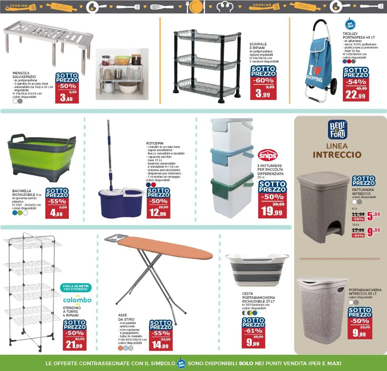 Volantino Happy Casa del 27.08.2025 | Pagina: 6 | Prodotti: Secchio, Scaffale, Pattumiera, Mensola