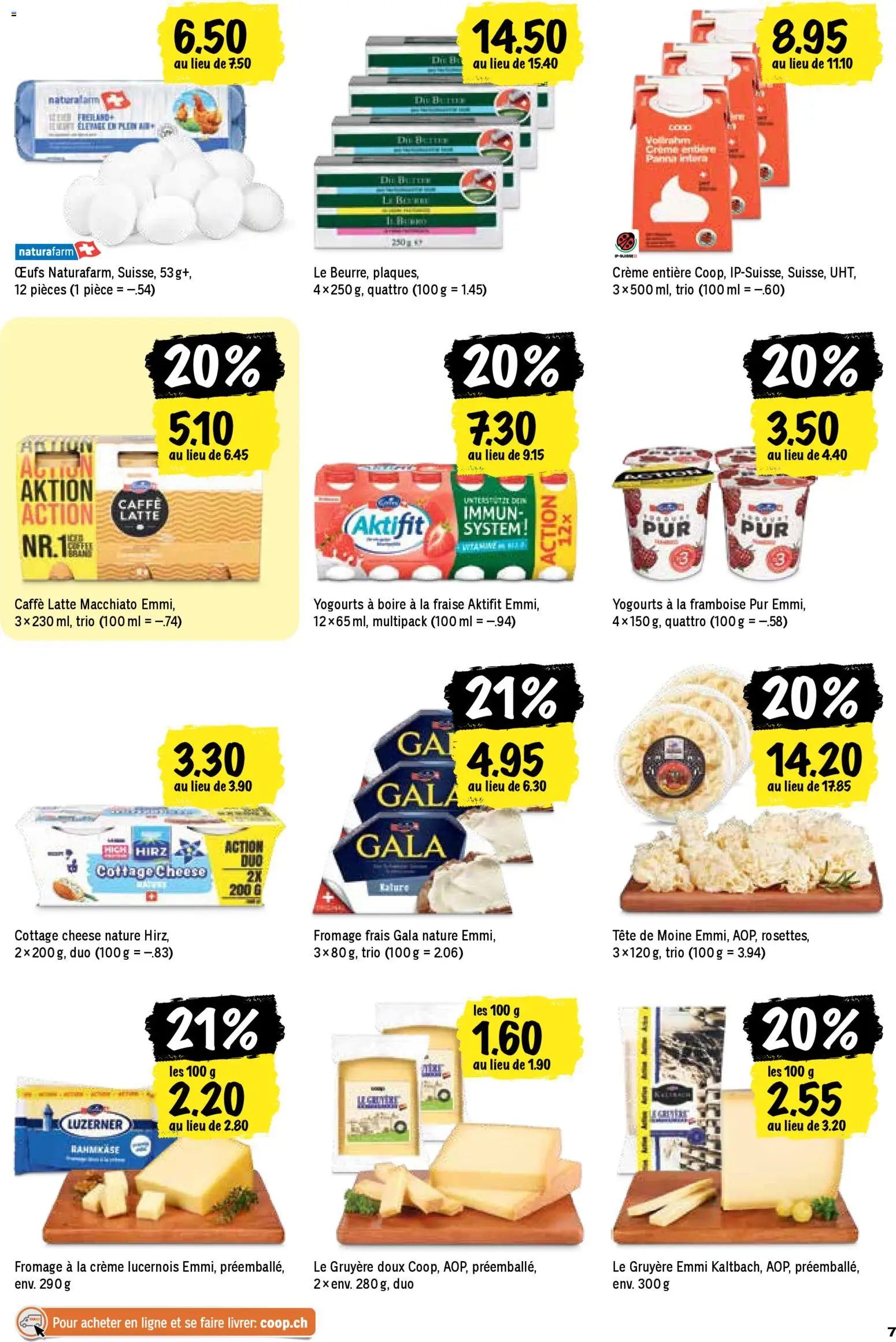Coop aktionen FR – gültig ab 23.04.2026 | Seite: 7 | Produkte: Butter, Creme