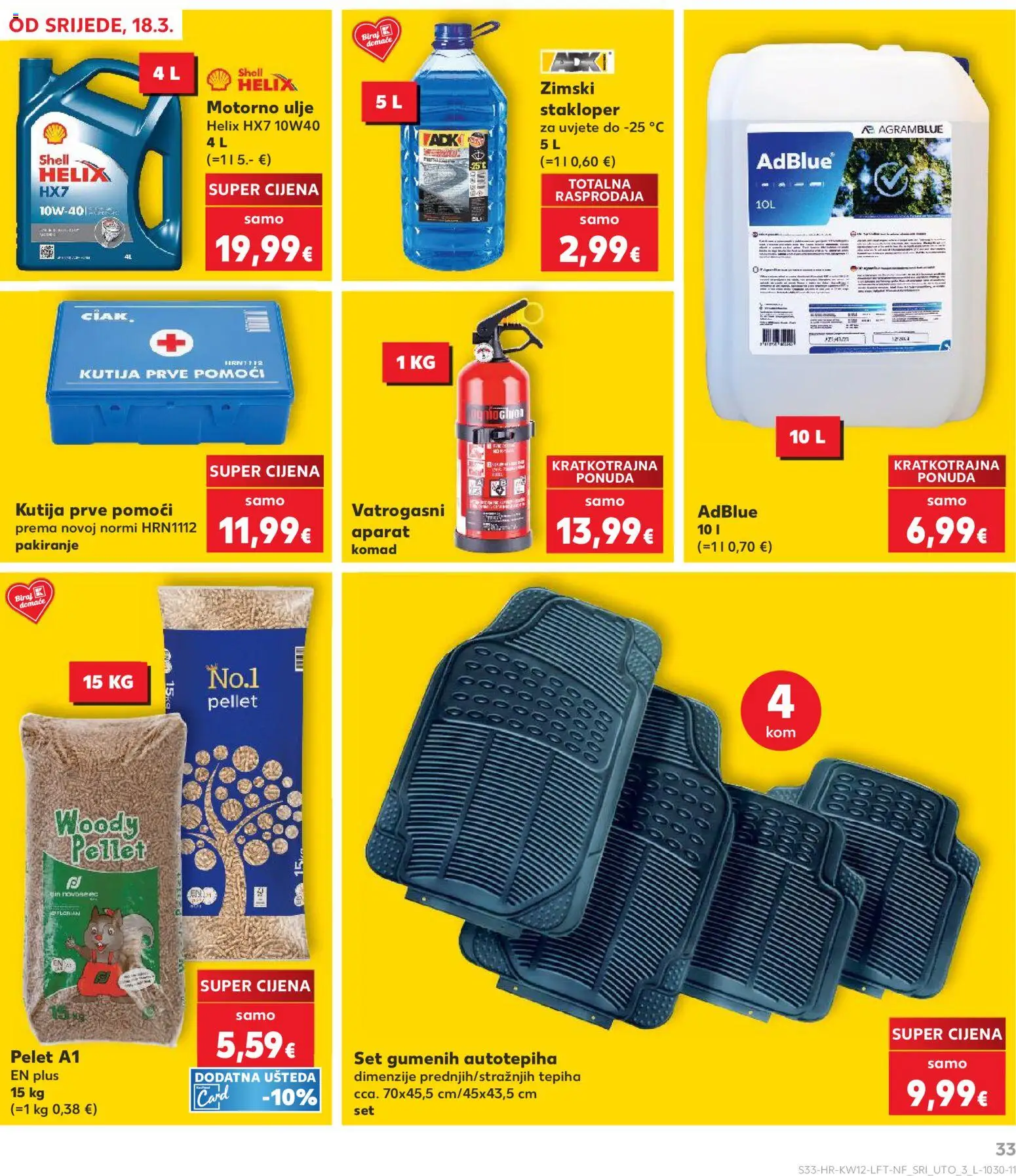 Kaufland katalog | vrijedi od 18.03.2026 | Stranica: 33 | Proizvodi: Kutija, Motorno ulje, Ulje
