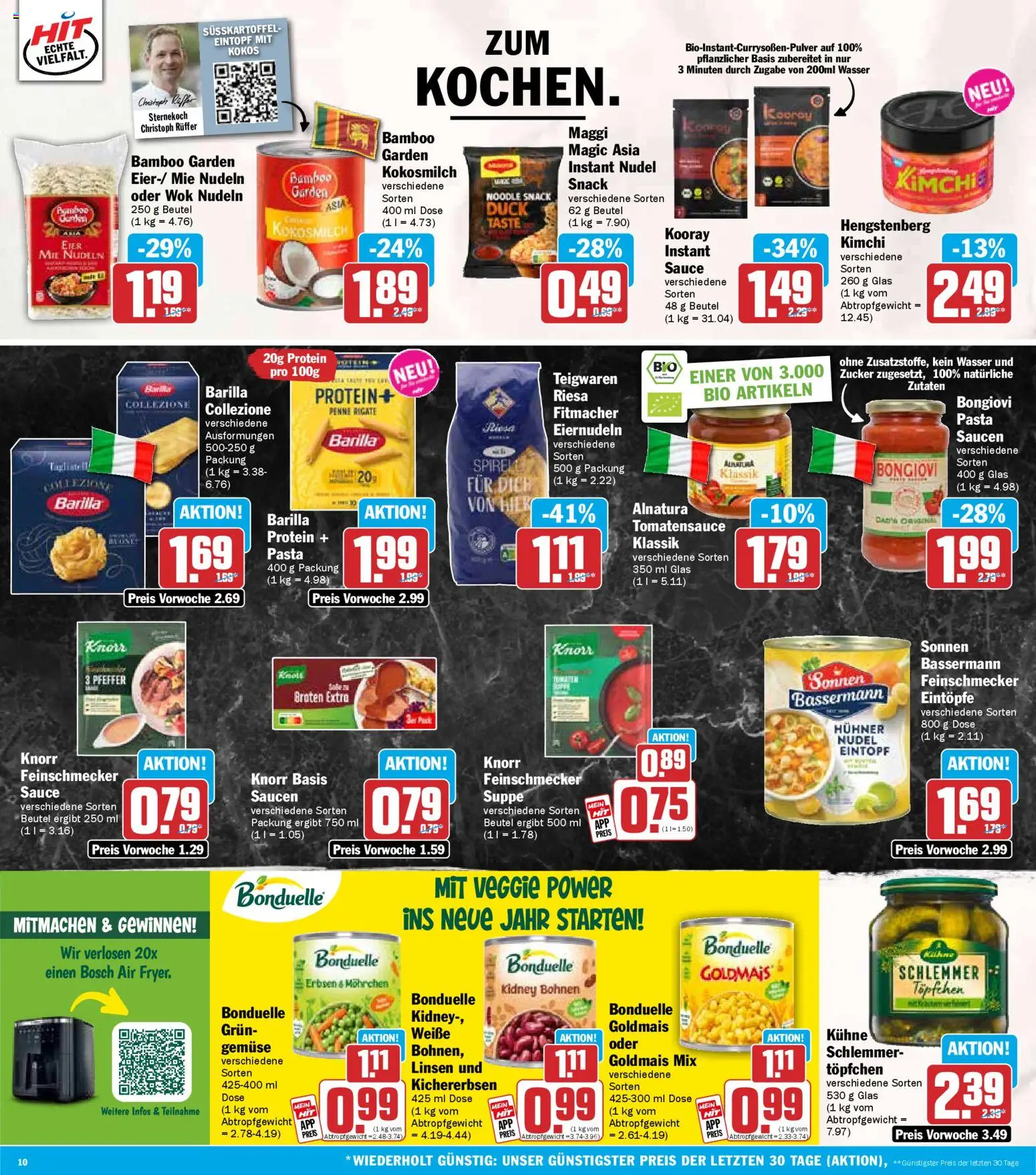 HIT Prospekt 	 – gültig ab 12.01.2026 | Seite: 10 | Produkte: Bosch, Barilla, Knorr, Pasta