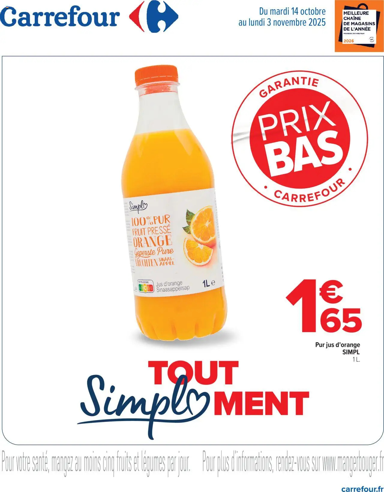 {H1} | Page: 1 | Produits: Jus d'orange, Orange, Jus
