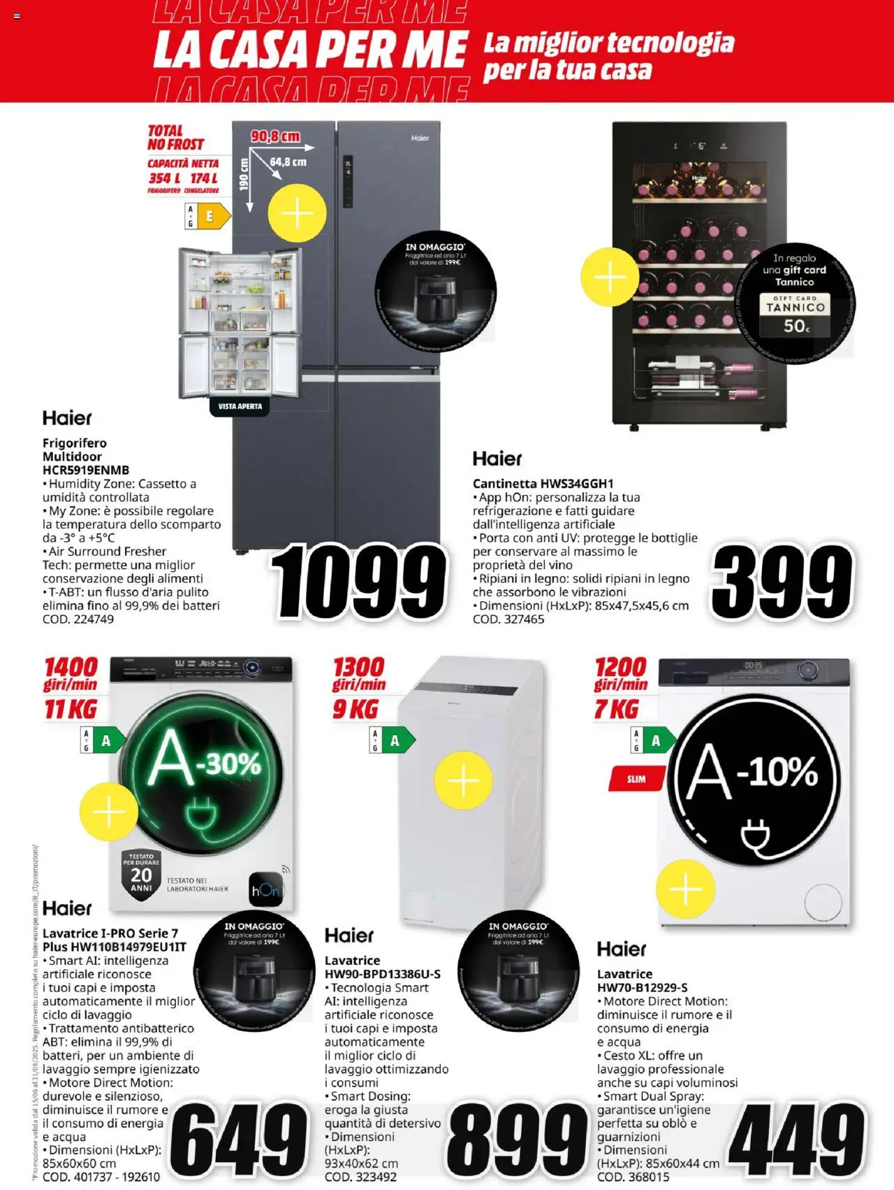 Volantino Media World del 07.08.2025 | Pagina: 9 | Prodotti: Friggitrice ad aria, Acqua, Vino, Frigorifero