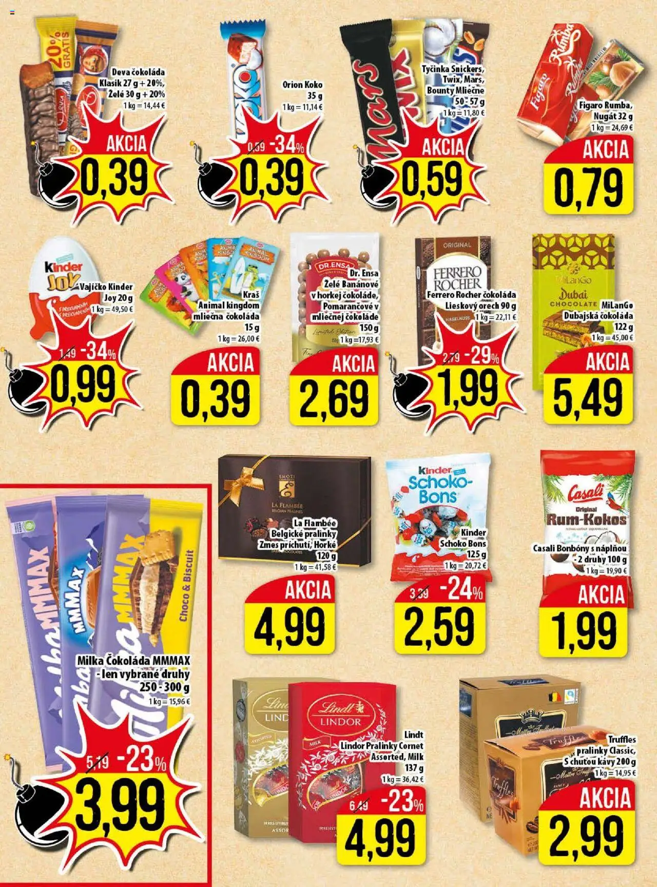 Nové Klas akcie – leták je platný od 06.10.2025 | Strana: 10 | Produkty: Lindt, Kinder, Čokoláda, Milka