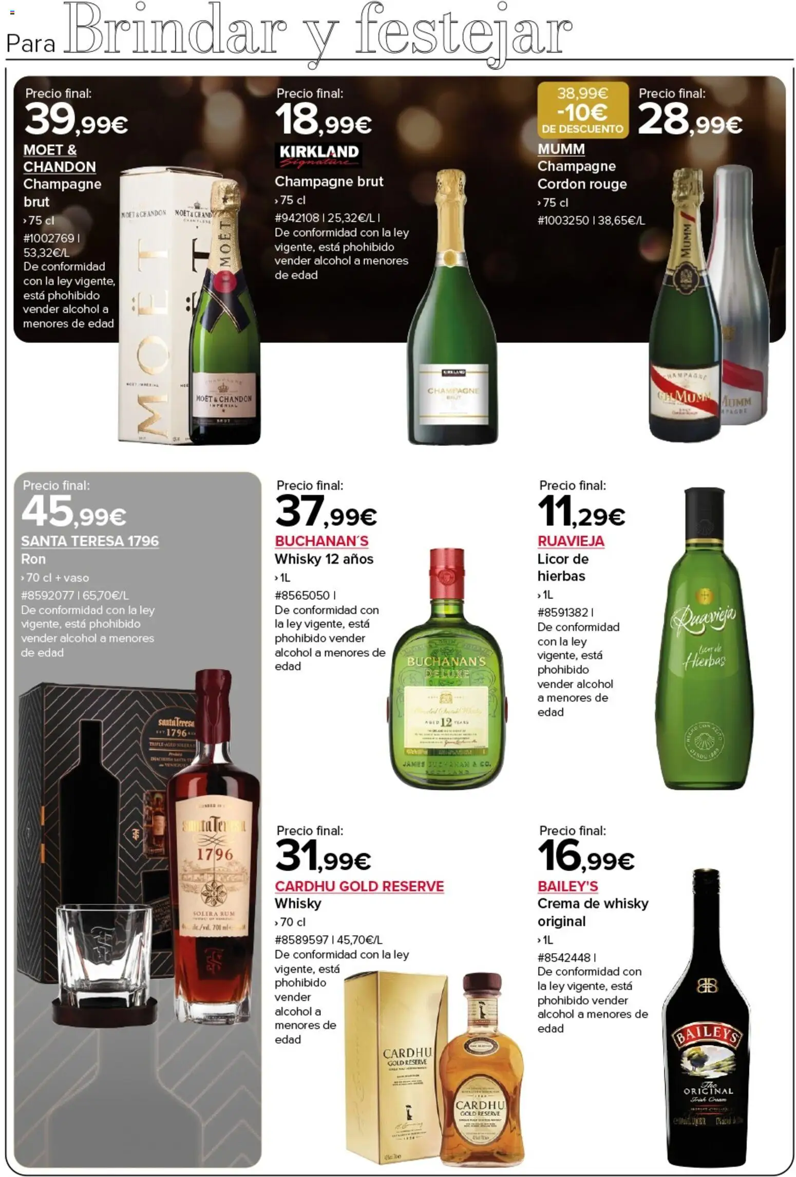 Costco catálogo │ válido desde el 23.12.2025 | Página: 5 | Productos: Licor, Crema, Whisky