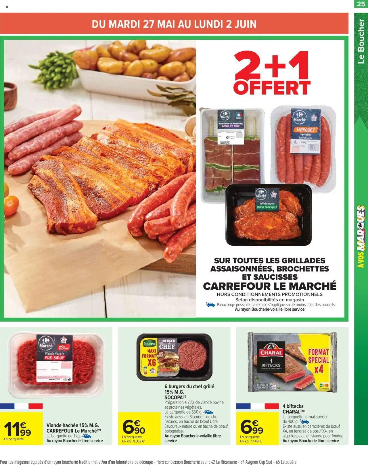  | Page: 27 | Produits: Merguez Veritables, Viande hachée, Merguez, Viande
