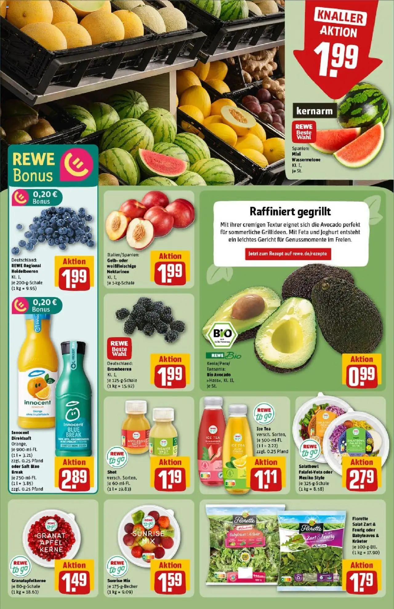 Rewe prospekt Salzgitter	 - gültig ab dem 13.07.2025 | Seite: 6 | Produkte: Feta, Äpfel, Avocado, Saft
