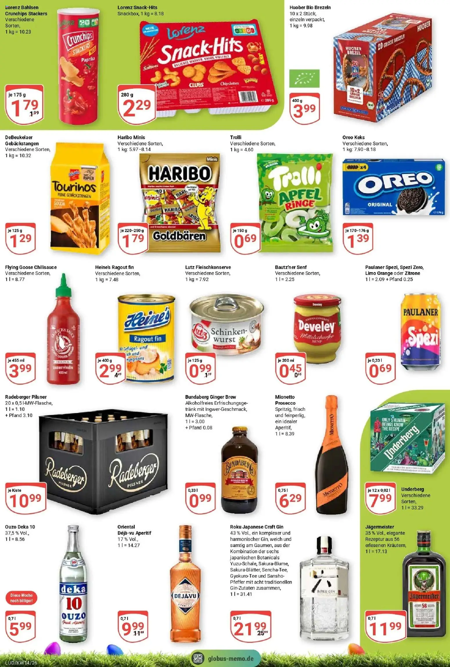 Globus prospekt Ludwigshafen-Oggersheim	 – gültig ab 29.03.2026 | Seite: 9 | Produkte: Gouda, Prosecco, Jägermeister, Underberg