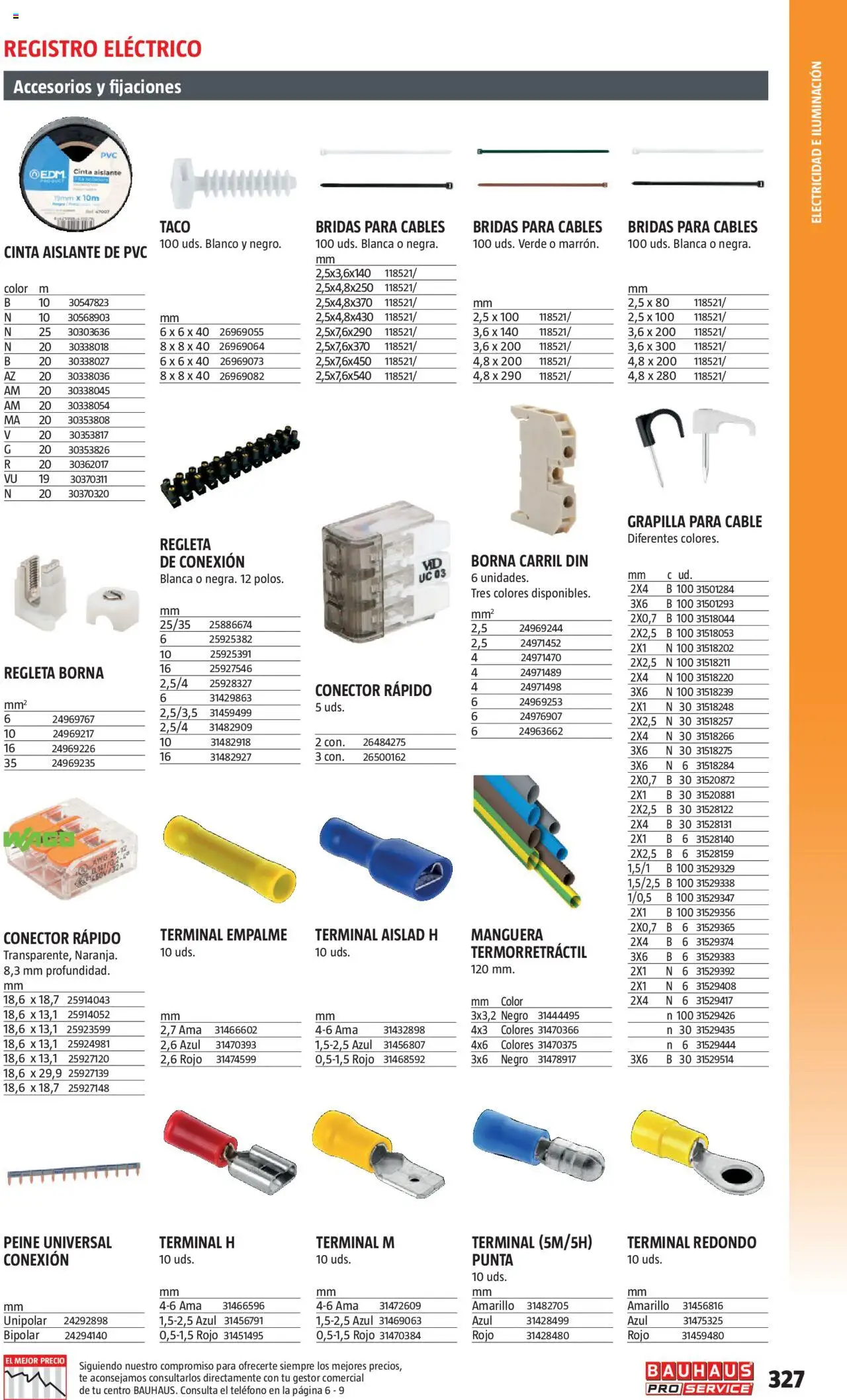 Bauhaus - ProService  │ válido desde el 24.02.2025 | Página: 327 | Productos: Manguera, Teléfono, Cable, Conector