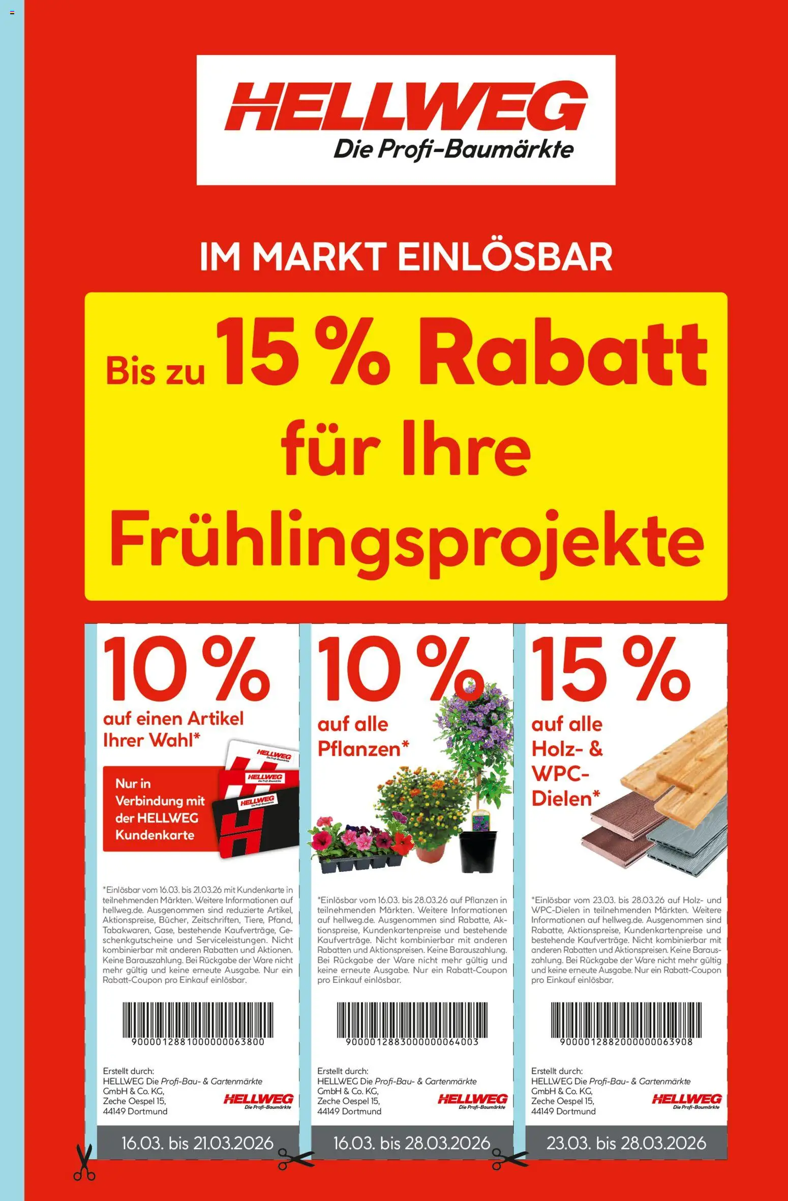 Hellweg Prospekt 	 – gültig ab 16.03.2026 | Seite: 1