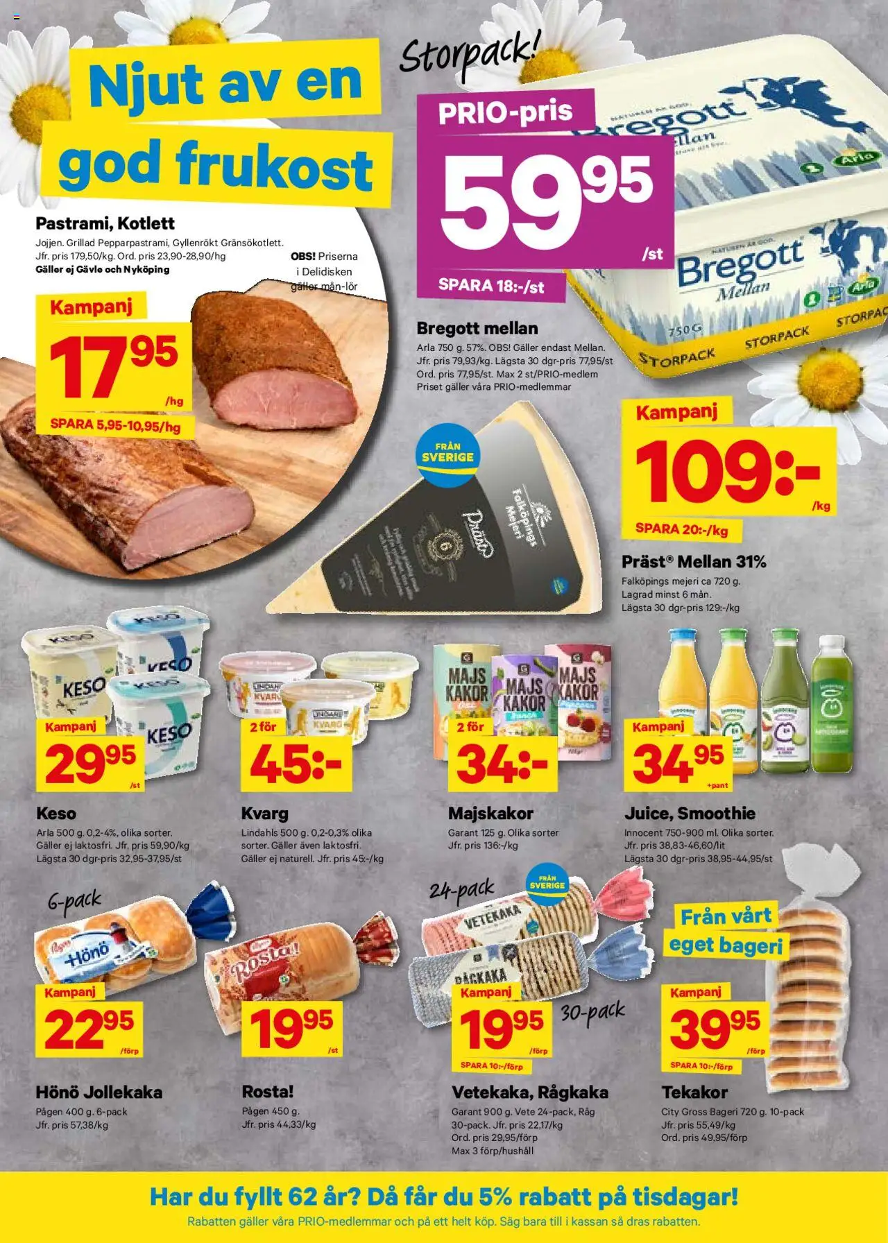 City Gross reklamblad aktuell från 30.06.2025 | Sida: 4 | Produkter: Bageri, Majskakor, Keso, Majs
