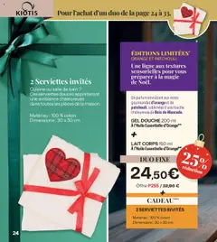 Stanhome - Prévisualisation de Stanhome - Catalogue de Noël 2025 valide à partir de 20.10.2025 | Page: 24 | Produits: Orange, Coton, Gel douche, Douche