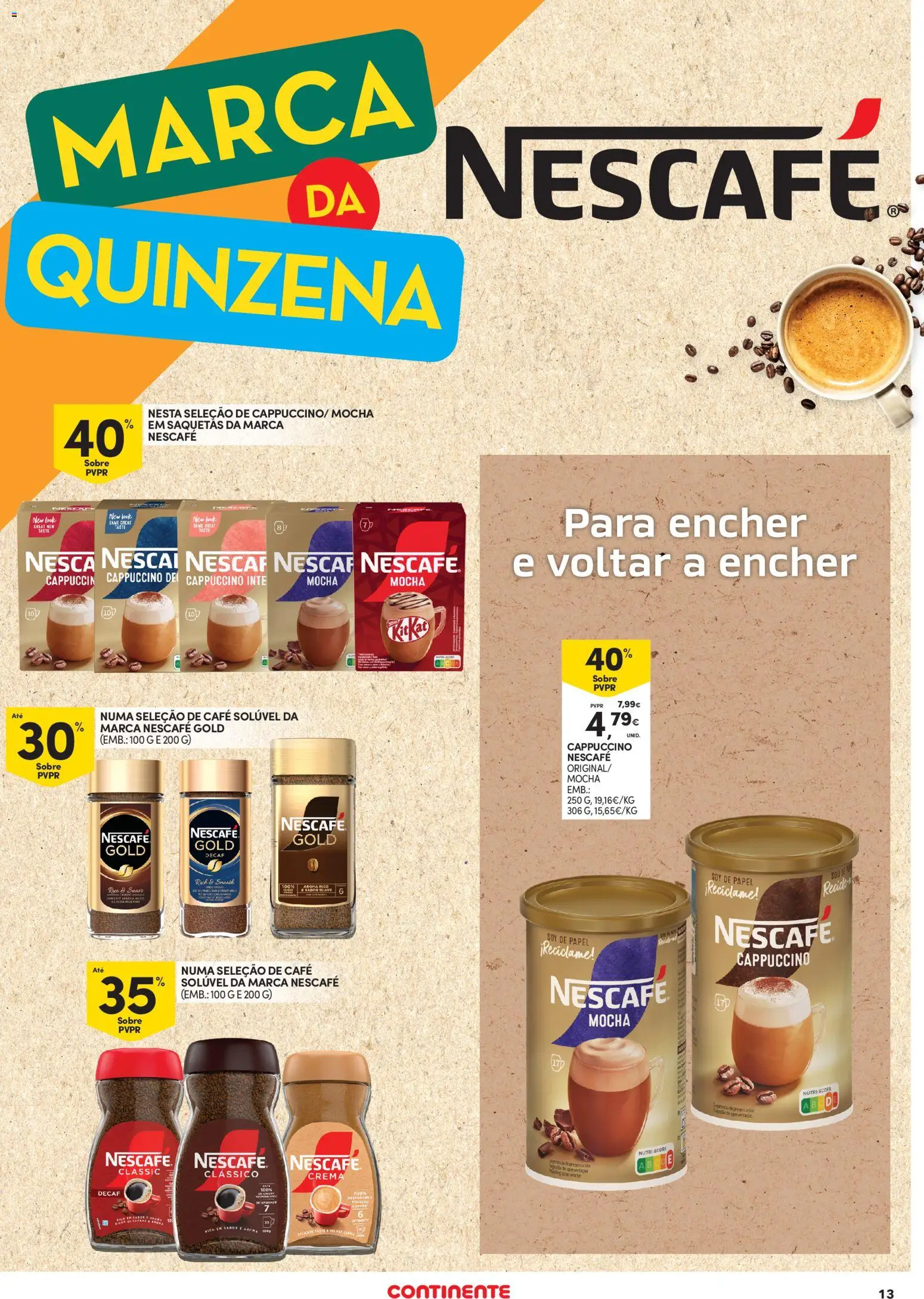 Continente - Açores │ válido de 19.02.2026 | Página: 13 | Produtos: Café solúvel, Café