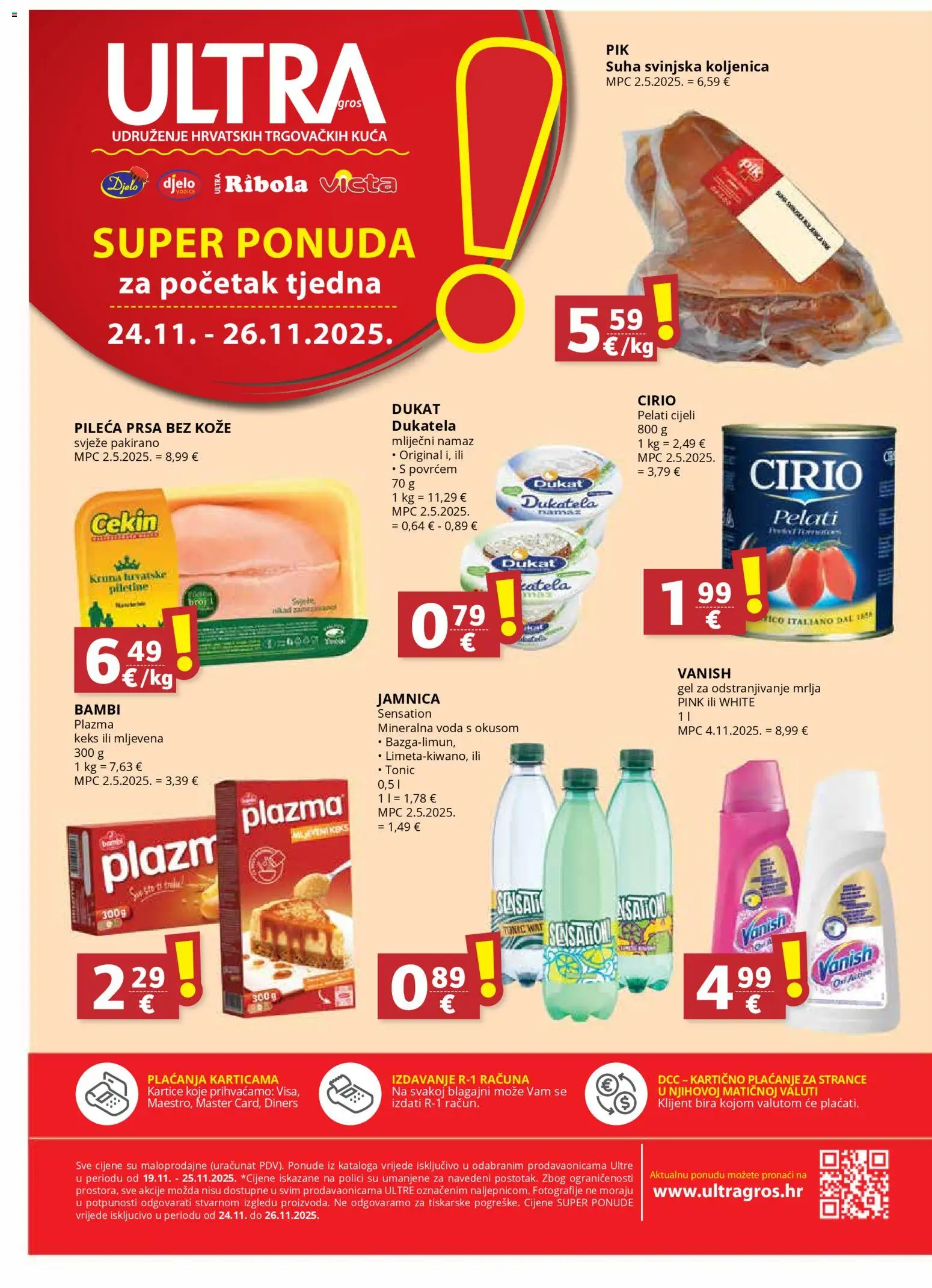 Ribola katalog | vrijedi od 19.11.2025 | Stranica: 16 | Proizvodi: Mliječni namaz, Voda, Tonic, Vanish