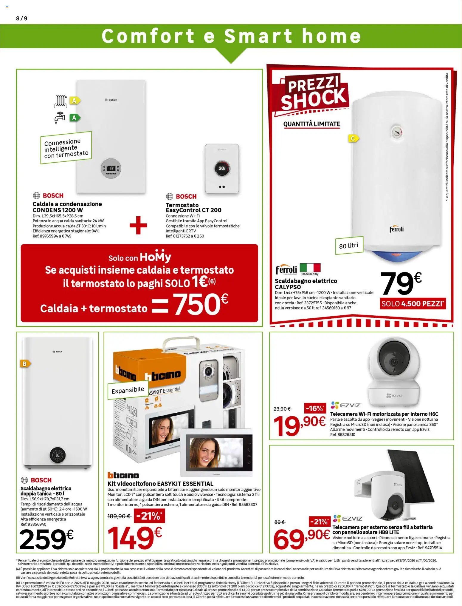 Volantino Leroy Merlin del 08.04.2026 | Pagina: 8 | Prodotti: Acqua, Tanica, Audio, Doccia