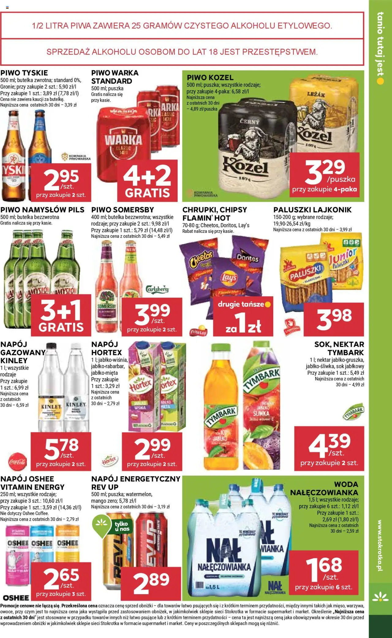 Stokrotka Gazetka od 11.09.2025 | Strona: 33 | Produkty: Chipsy, Piwo Somersby, Sok, Piwo kozel