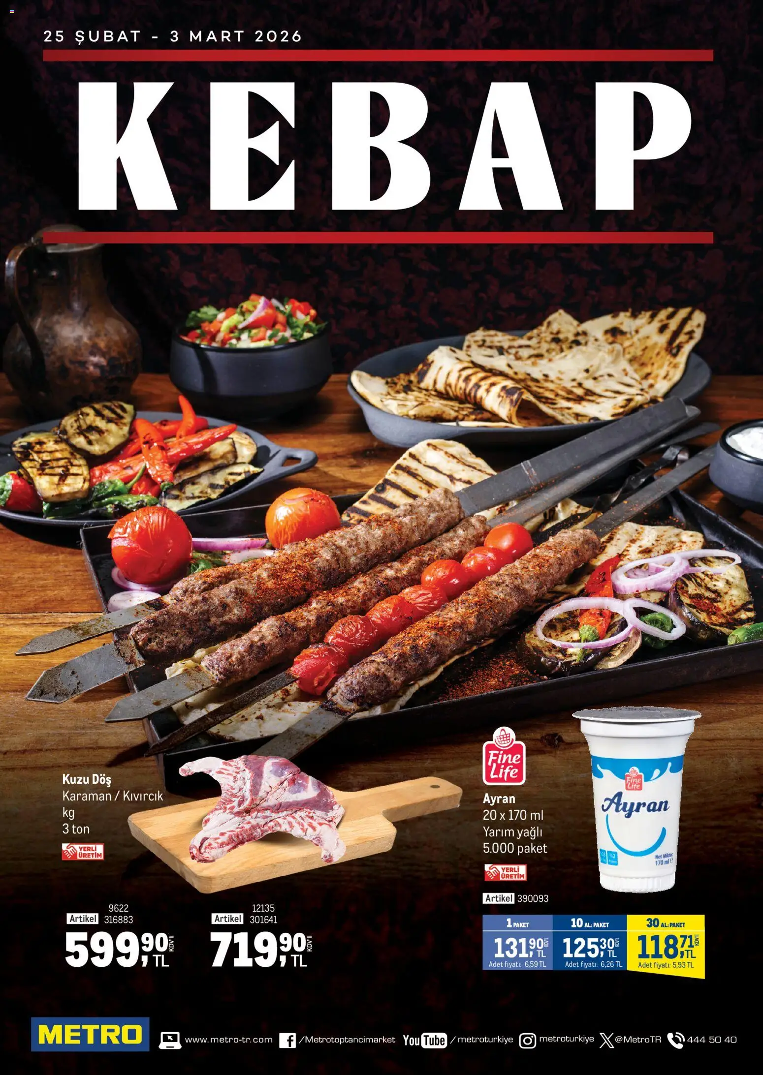 Metro - Kebap Restoranları - 25.02.2026 tarihinden itibaren geçerlidir | Sayfa: 1