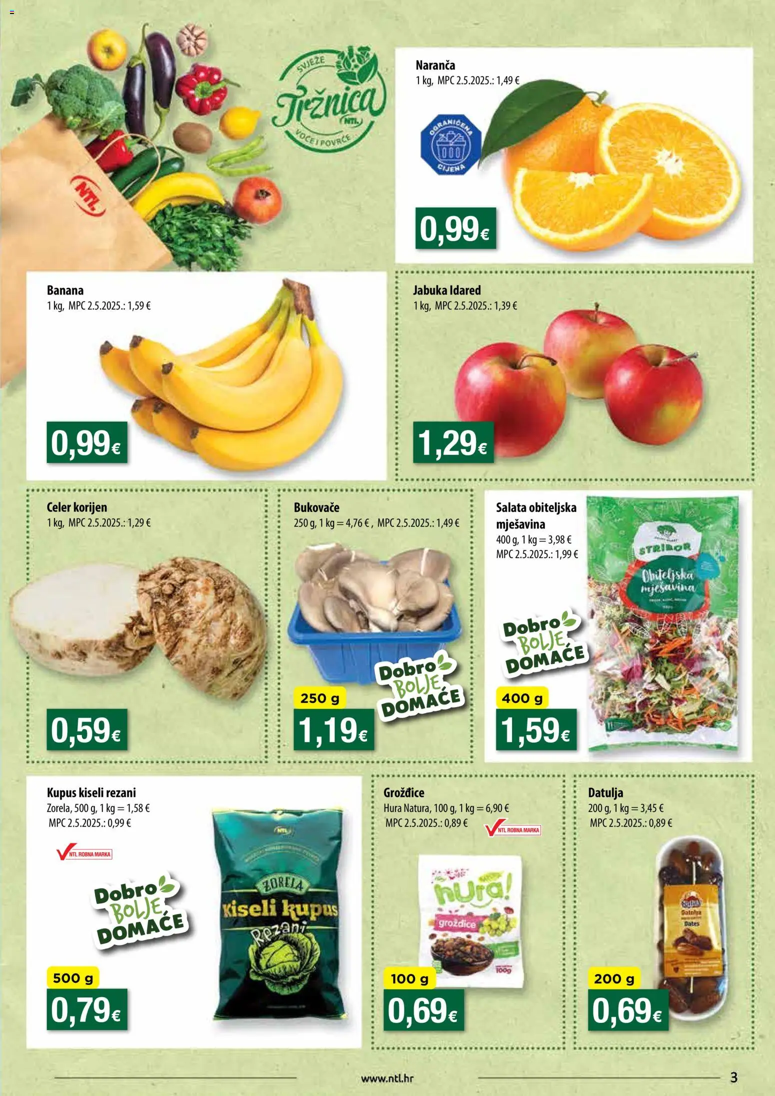 NTL katalog | vrijedi od 28.01.2026 | Stranica: 3 | Proizvodi: Celer, Kupus, Datulja, Jabuka