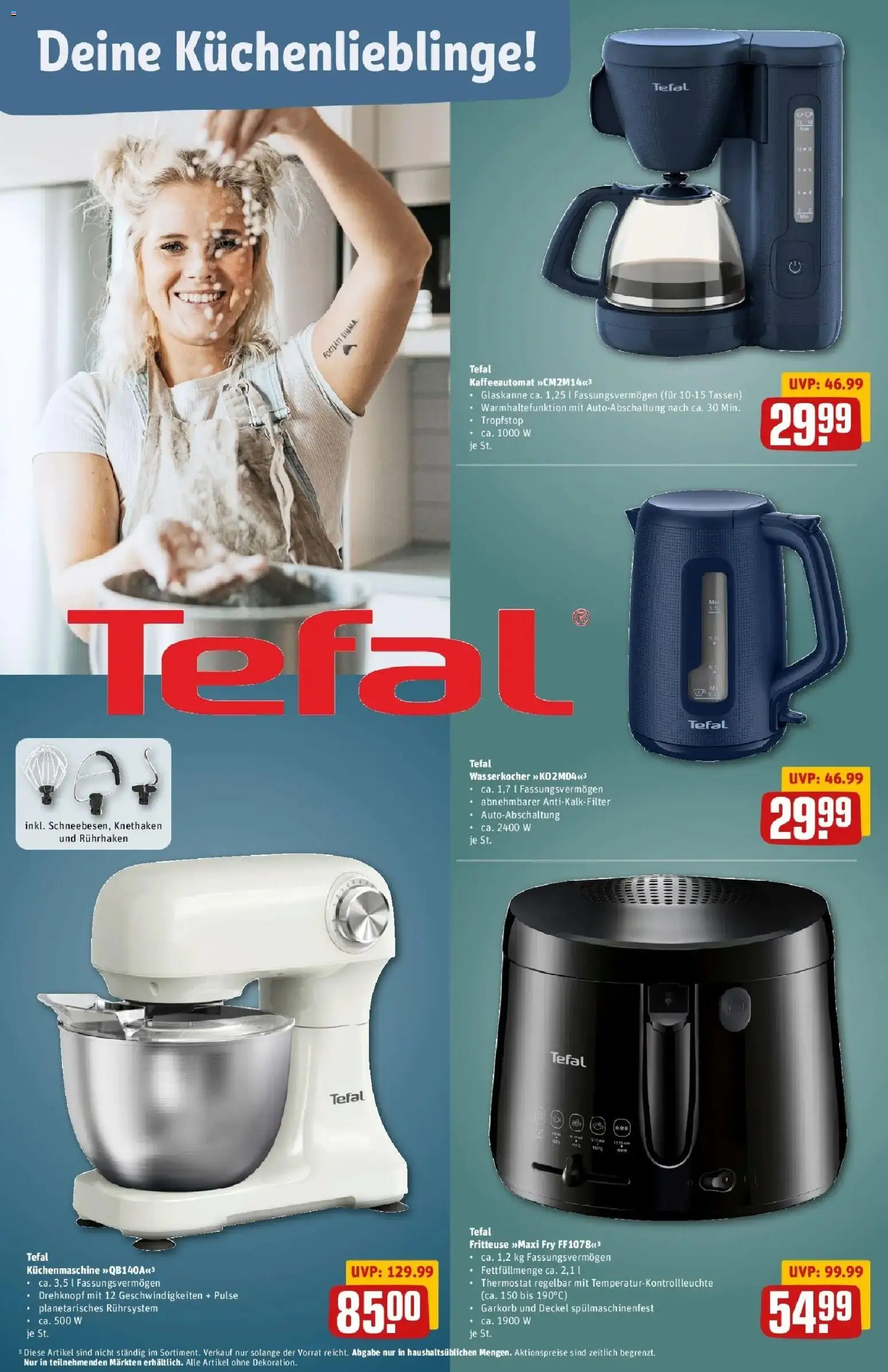 Rewe Prospekt Dachau	 – gültig ab 15.03.2026 | Seite: 34 | Produkte: Wasserkocher, Fritteuse