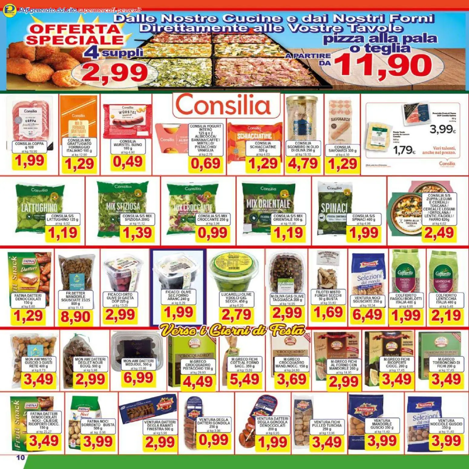Volantino Pewex del 06.12.2025 | Pagina: 10 | Prodotti: Legumi, Mandorle, Forno, Savoiardi