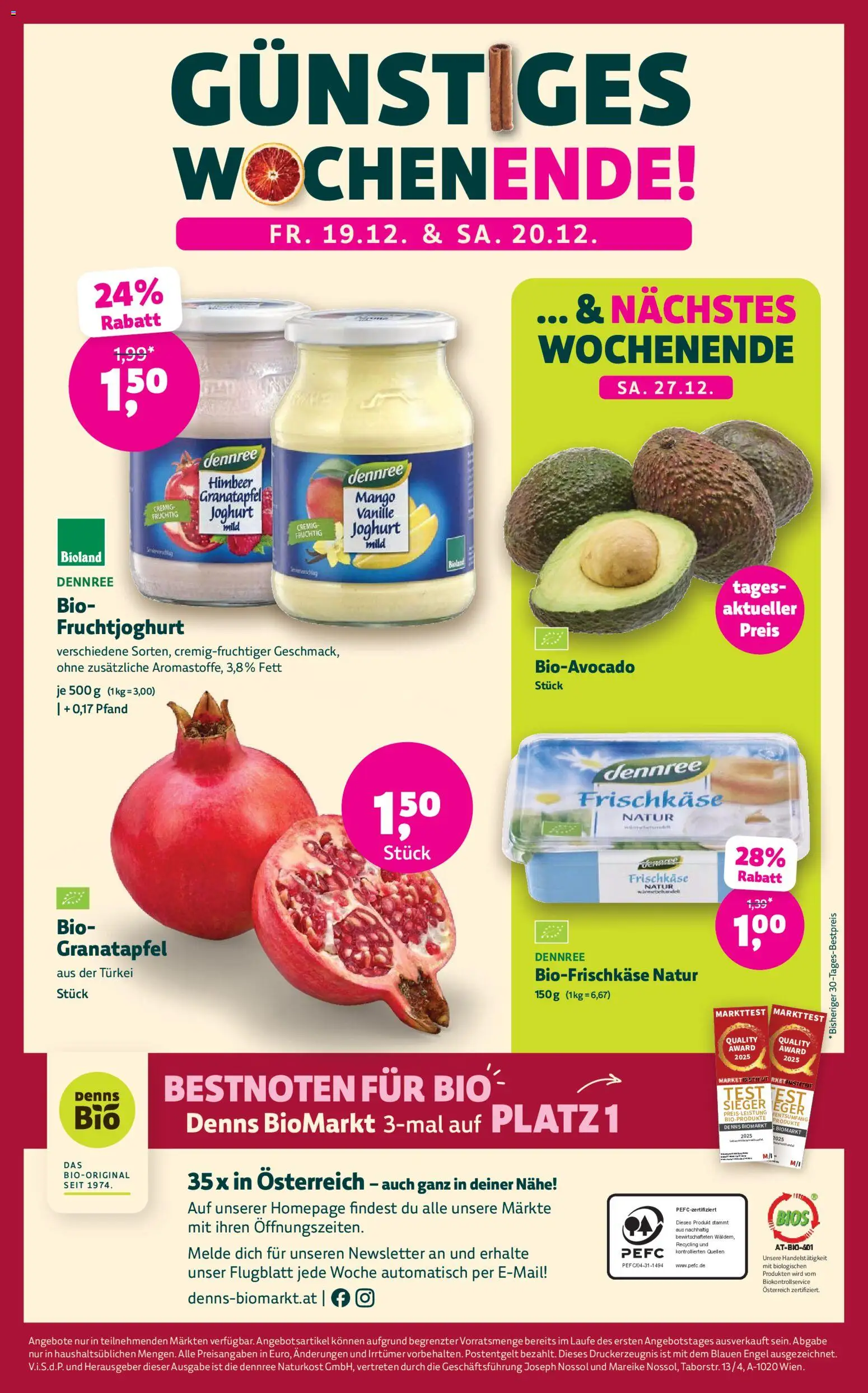 Denns BioMarkt Angebote gültig ab 17.12.2025 | Seite: 16 | Produkte: Mango, Joghurt