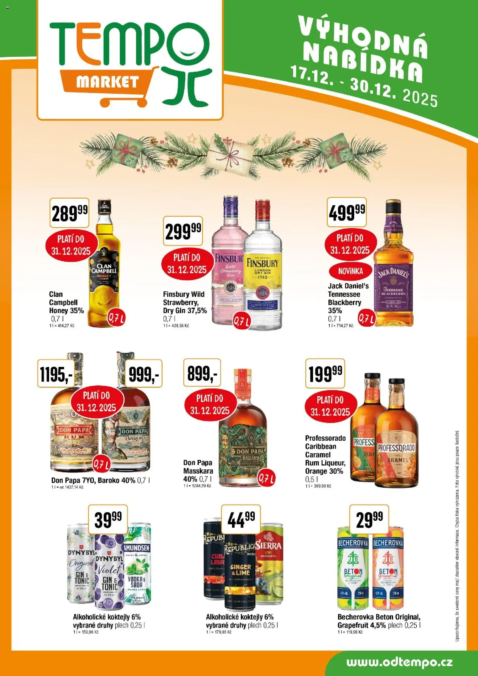 Tempo leták od 17.12.2025 | Strana: 9 | Produkty: Rum, Plech, Dry gin, Don papa