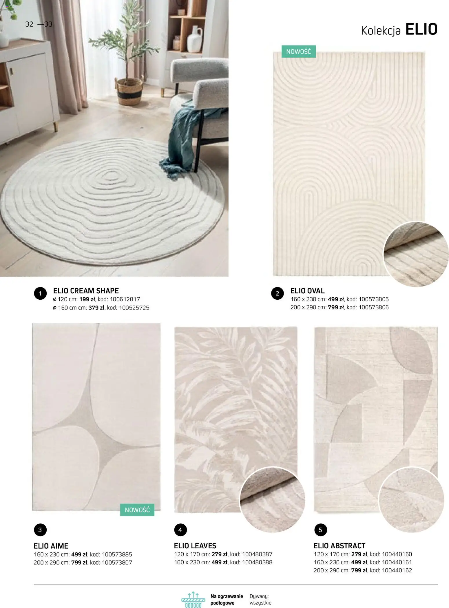 Komfort gazetka - Katalog dywanów od 17.03.2026 | Strona: 32 | Produkty: Dywany