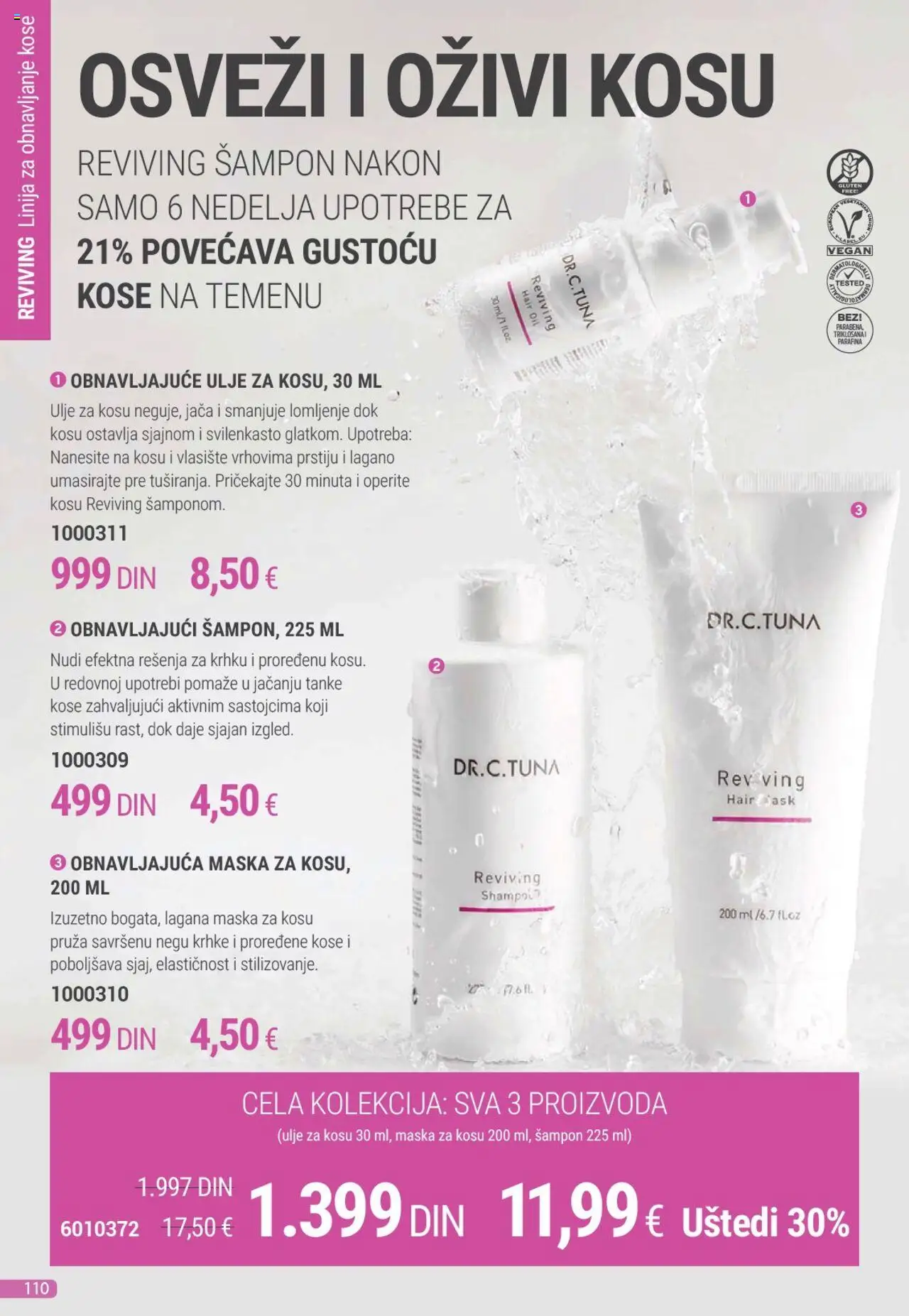 Farmasi katalog - važi od 01.08.2025 | Strana: 110 | Proizvode: Šampon, Maska za kosu, Maska, Ulje