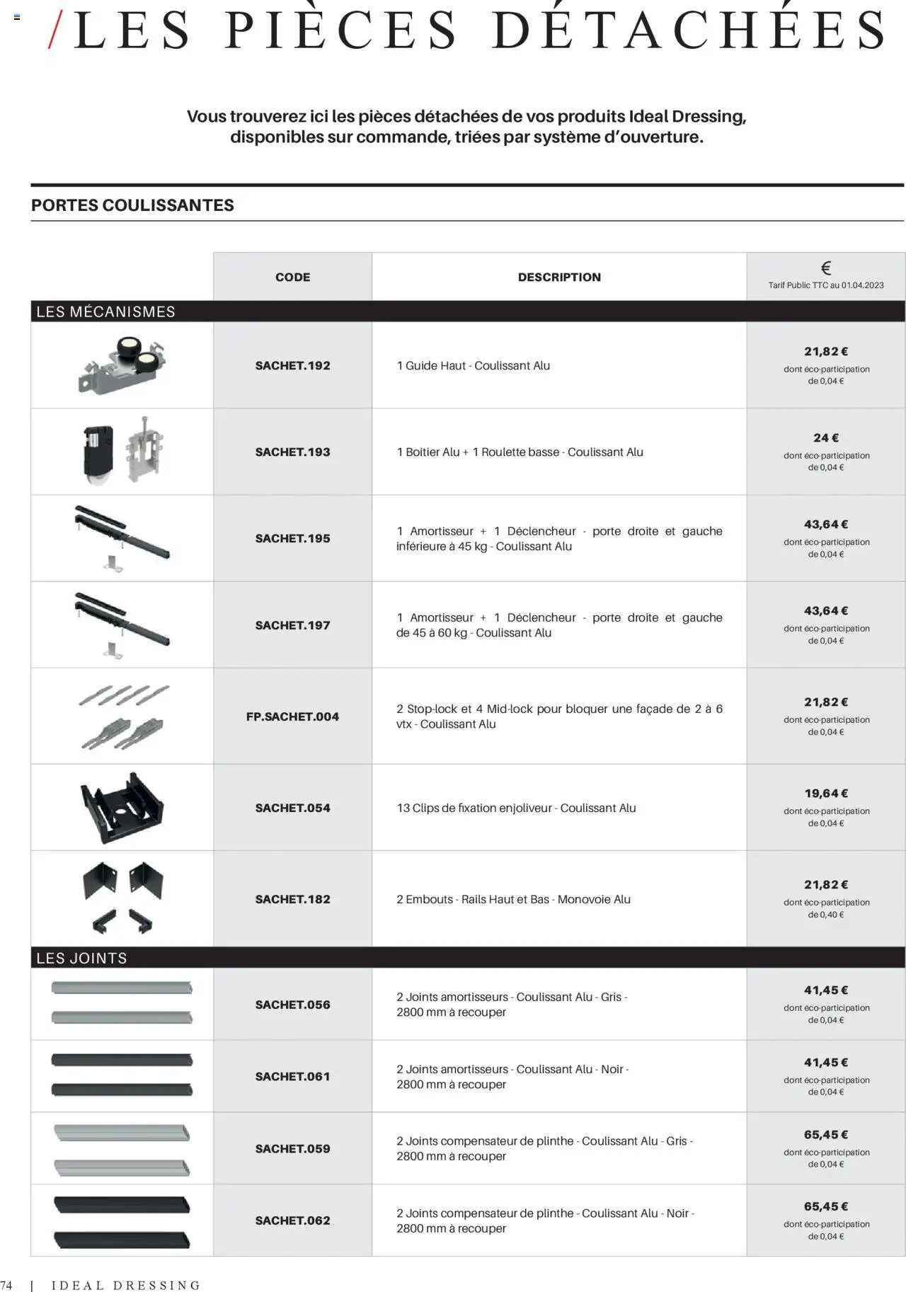  | Page: 74 | Produits: Plinthe, Porte, Portes, Dressing