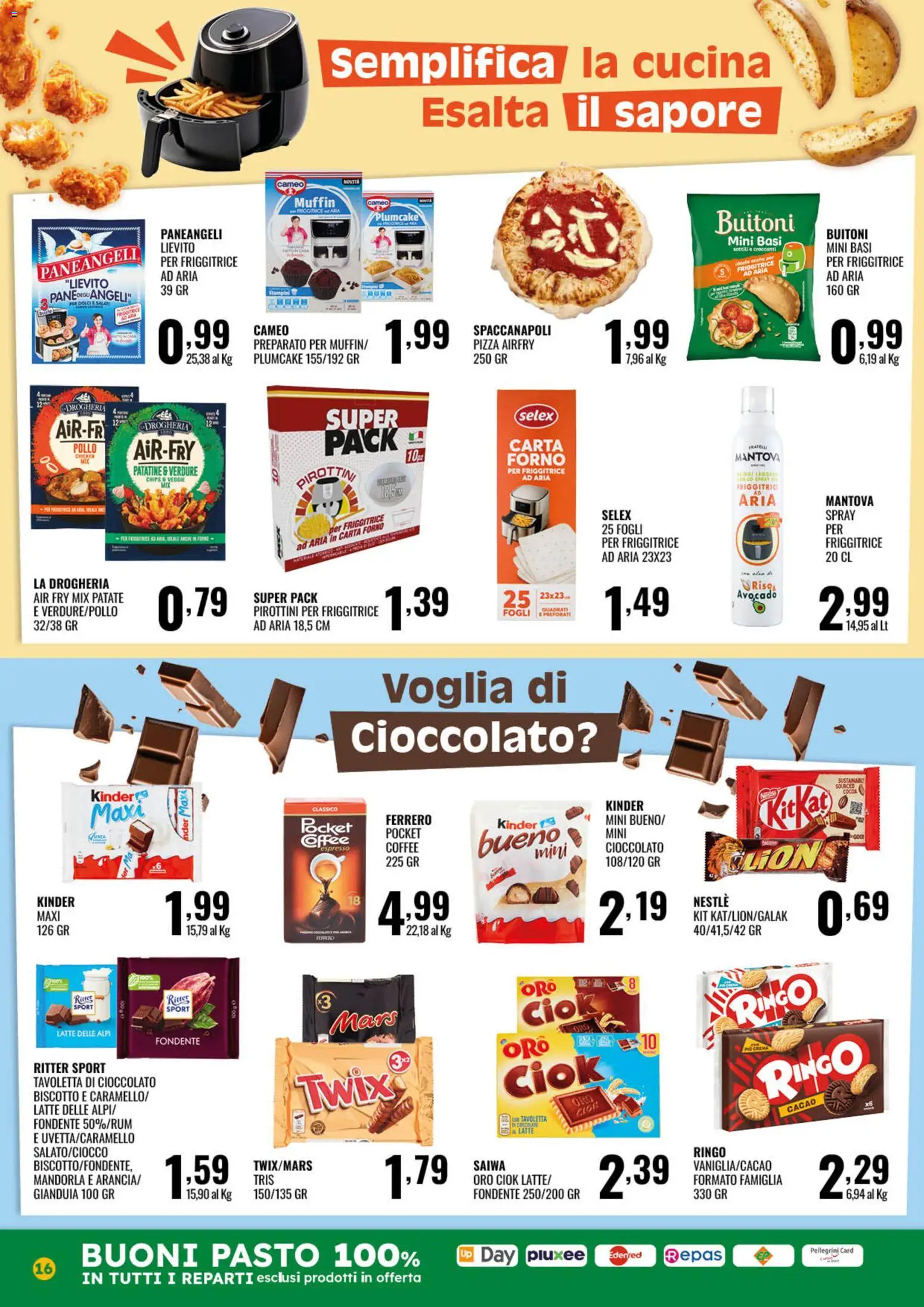 Volantino GECOP del 23.02.2026 | Pagina: 16 | Prodotti: Pollo, Muffin, Cacao, Forno