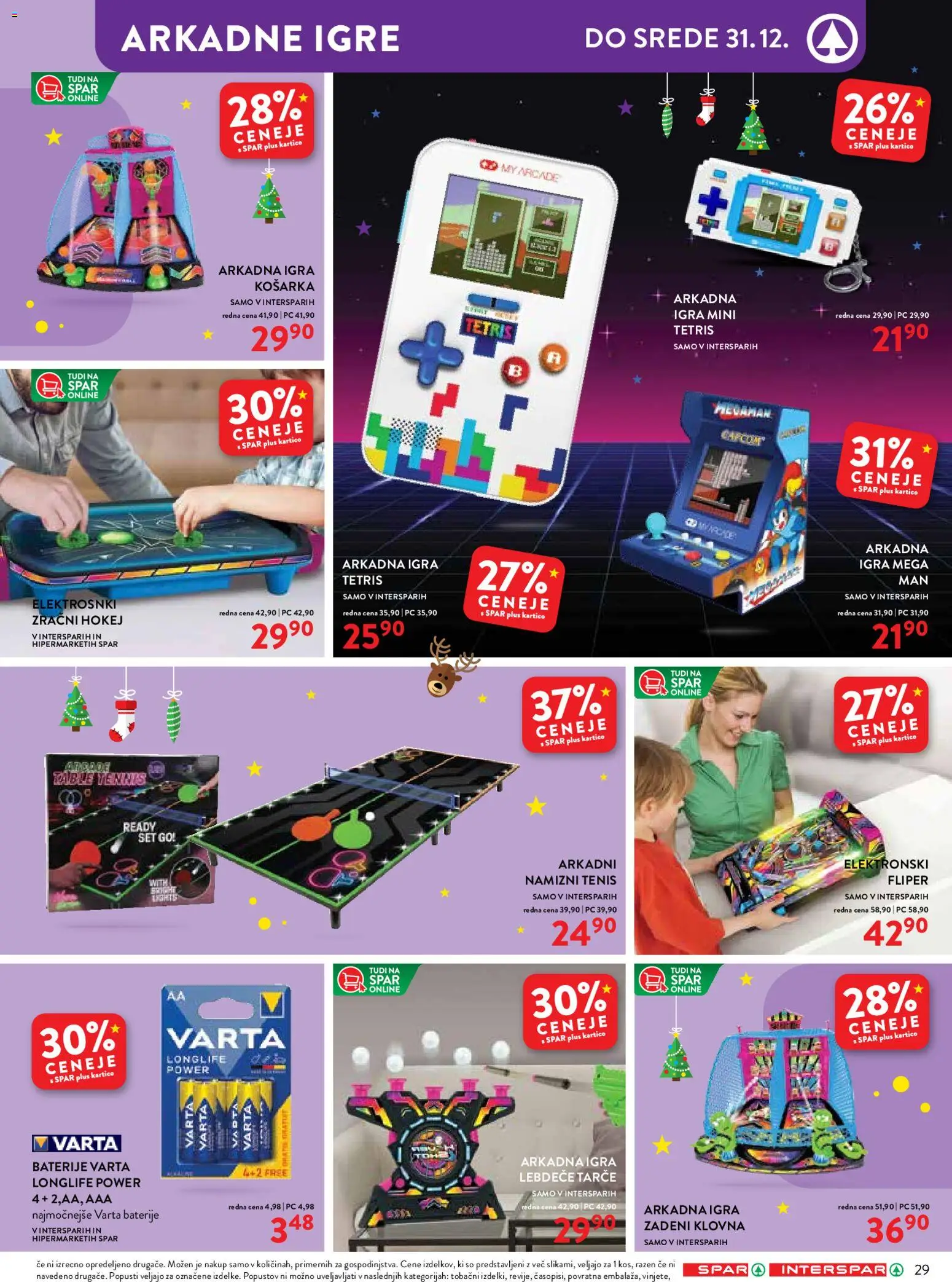 Novi Spar katalog ponudbe – veljaven od 12.11.2025 | Stran: 29 | Izdelki: Igra, Baterije