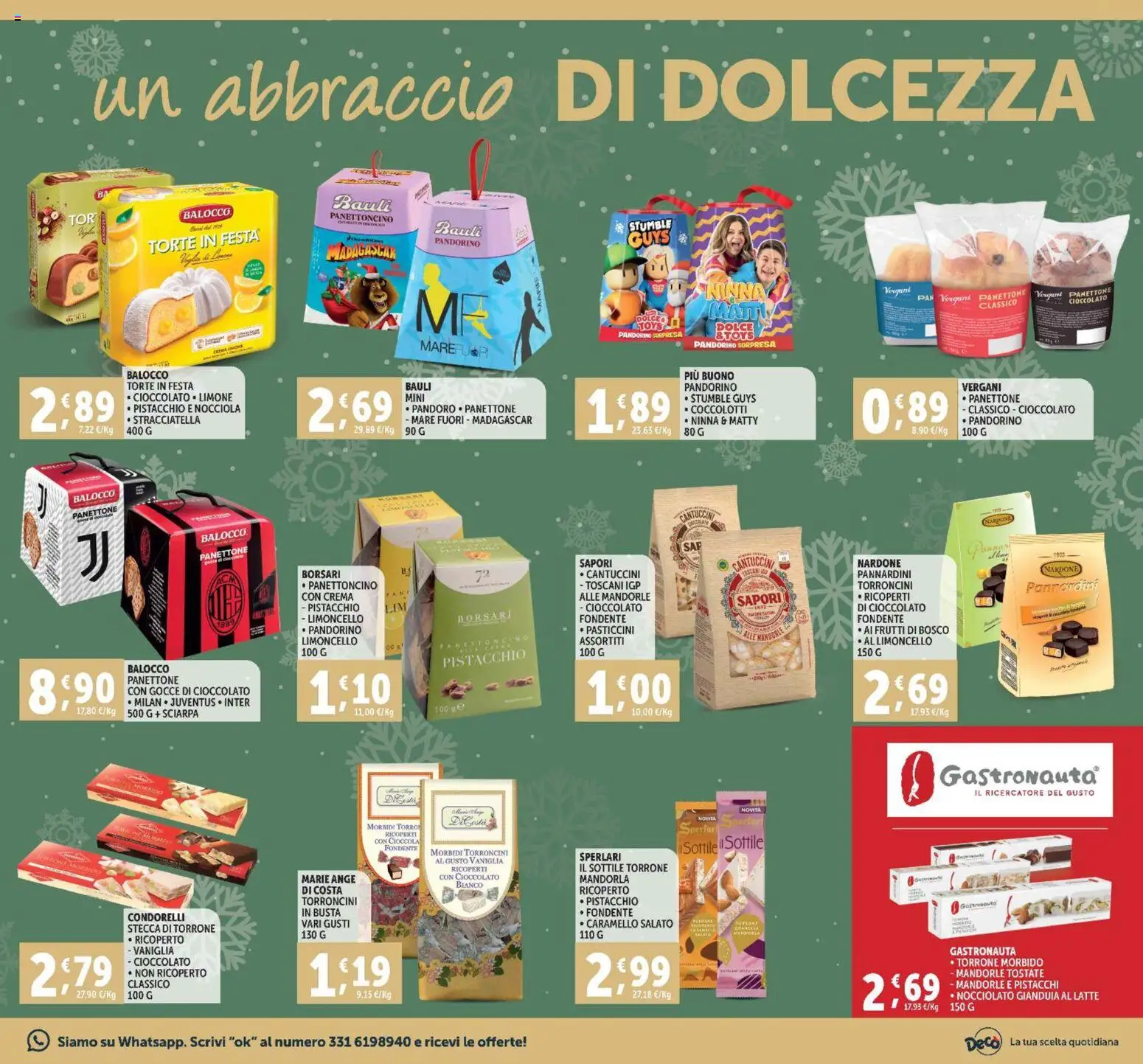 Volantino Decò del 28.10.2025 | Pagina: 13 | Prodotti: Crema, Cioccolato, Pandoro, Torroncini