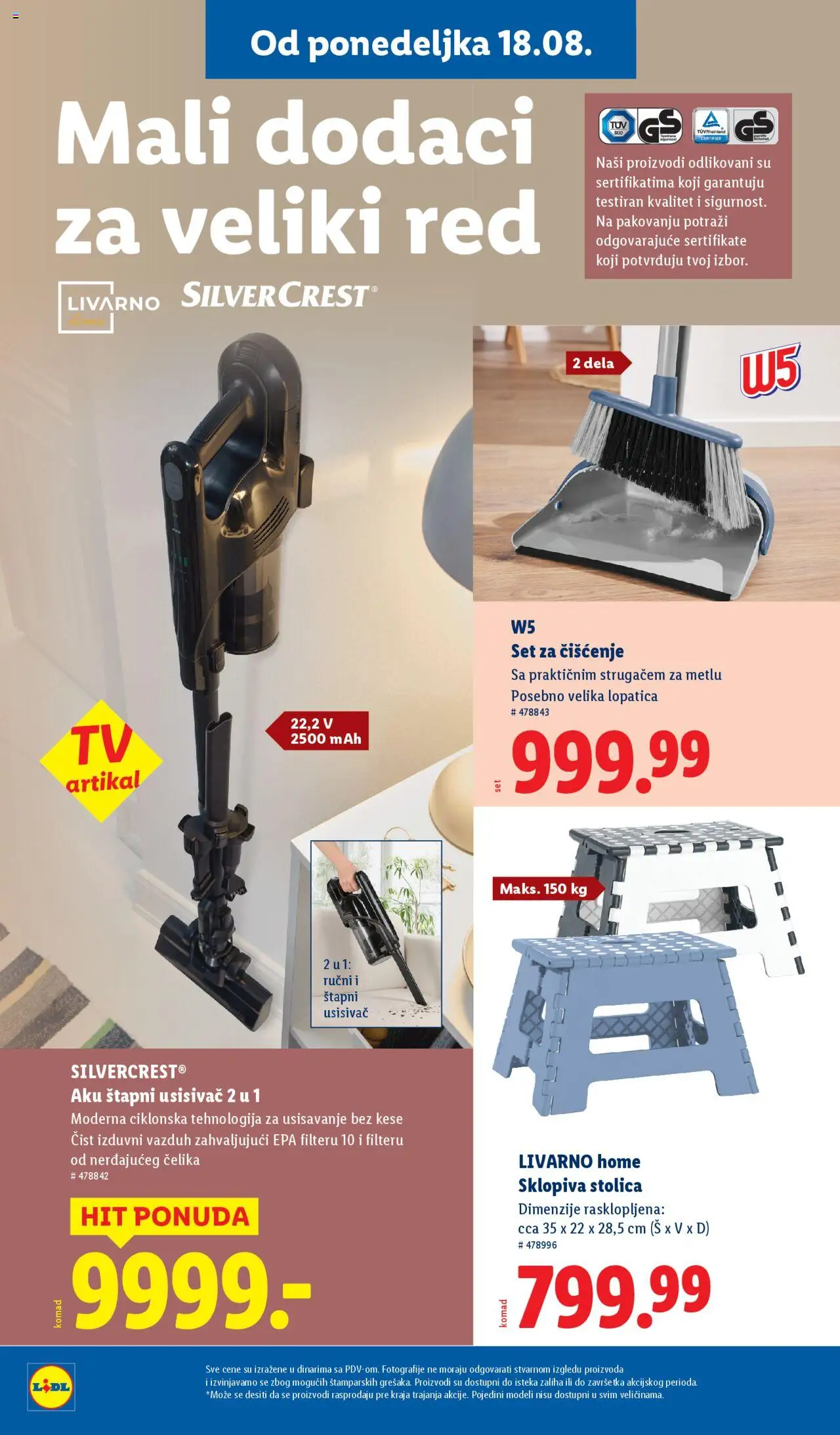 Lidl katalog - važi od 14.08.2025 | Strana: 16 | Proizvode: Usisivač, Silvercrest, W5, Stolica