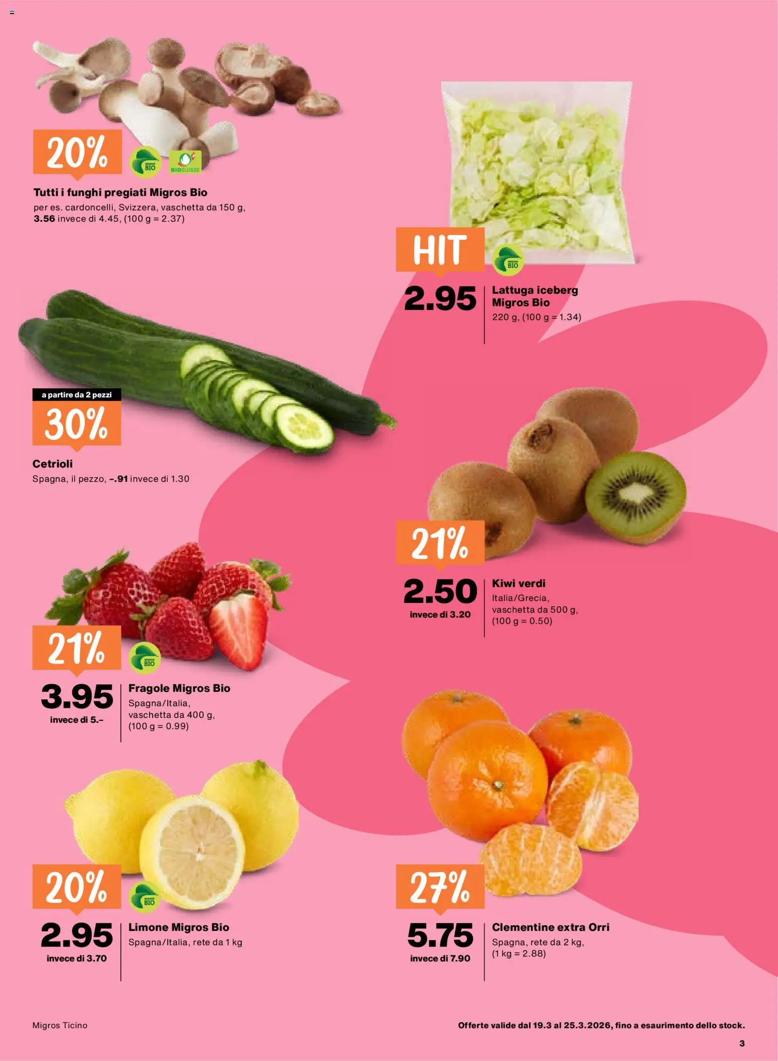 Migros aktionen IT – gültig ab 19.03.2026 | Seite: 3 | Produkte: Kiwi