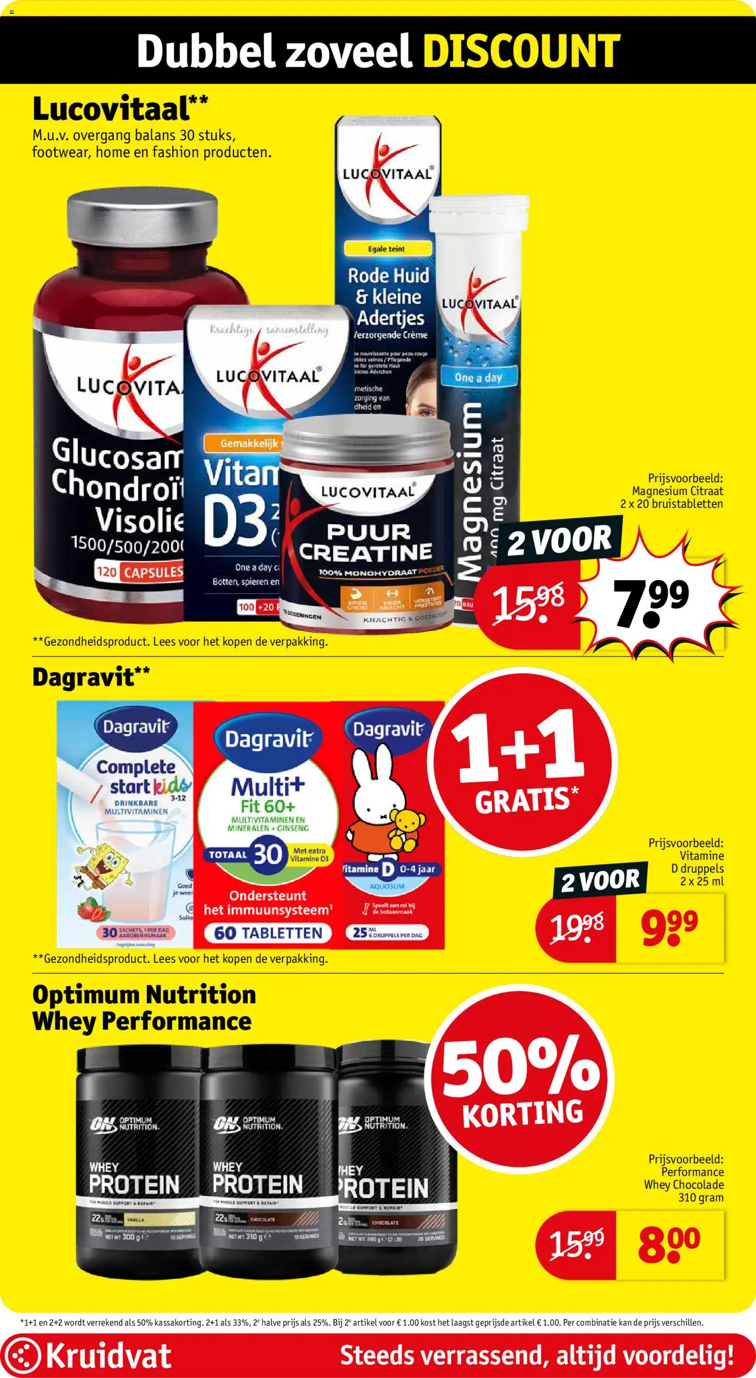 {H1} | Pagina: 7 | Producten: Chocolade, Kan, Whey, Crème