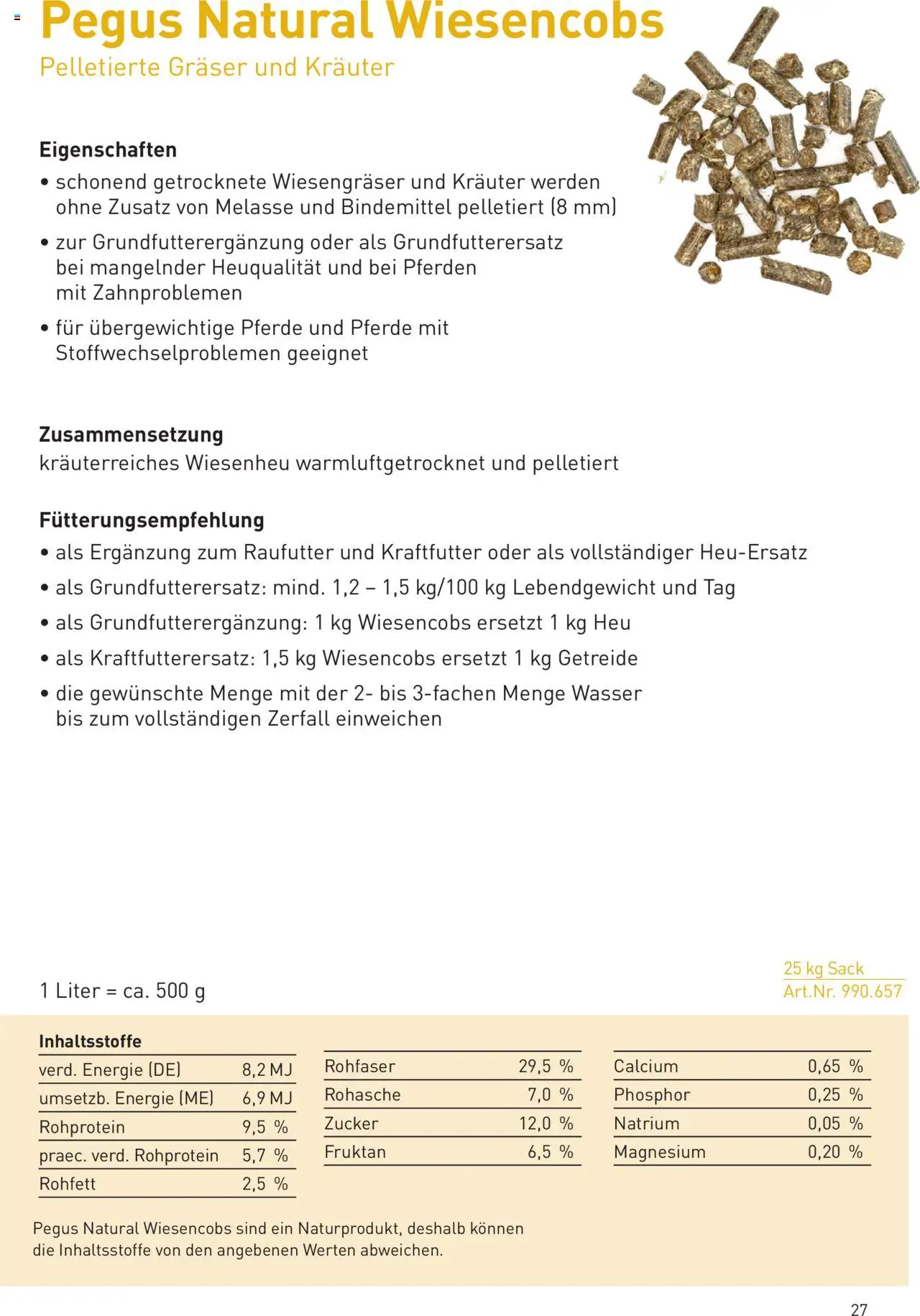 Lagerhaus  Pegus gültig ab 10.09.2025 | Seite: 27 | Produkte: Getreide, Wasser, Zucker
