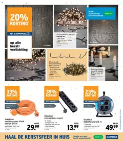 GAMMA - Folder - Voorbeeld van een folder van GAMMA, geldig van 08.10.2025 | Pagina: 3 | Producten: Kabel, Verlichting, Kaars