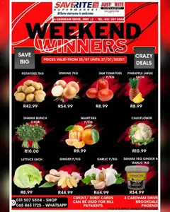 Preview of Saverite specials valid from 25.07.2025